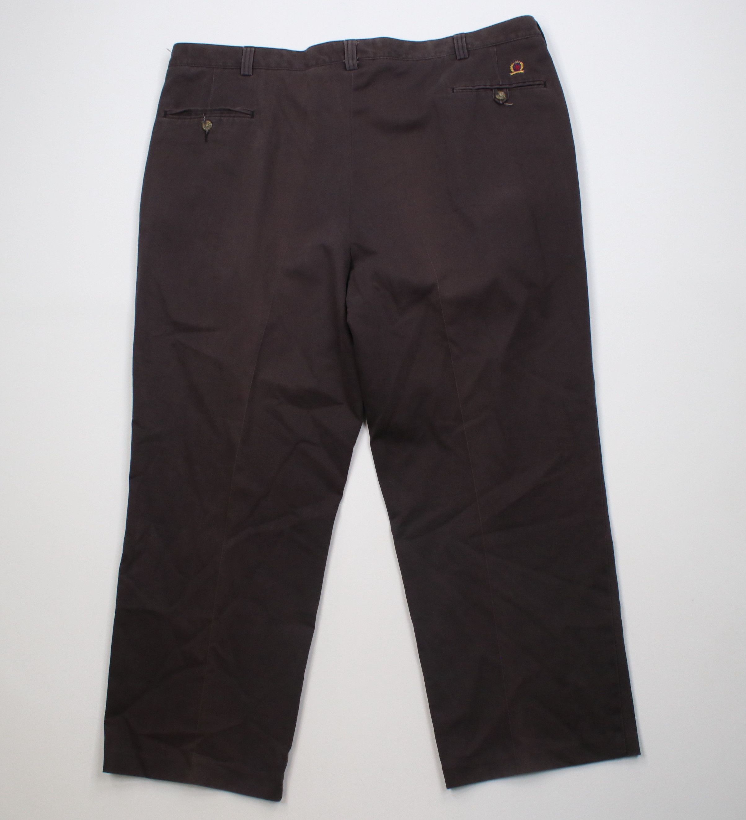 Tommy Hilfiger Vintage 90s Tommy Hilfiger Baggy Wide Leg Chino Pants Brown Size US 44 / EU 60 - 10 Thumbnail