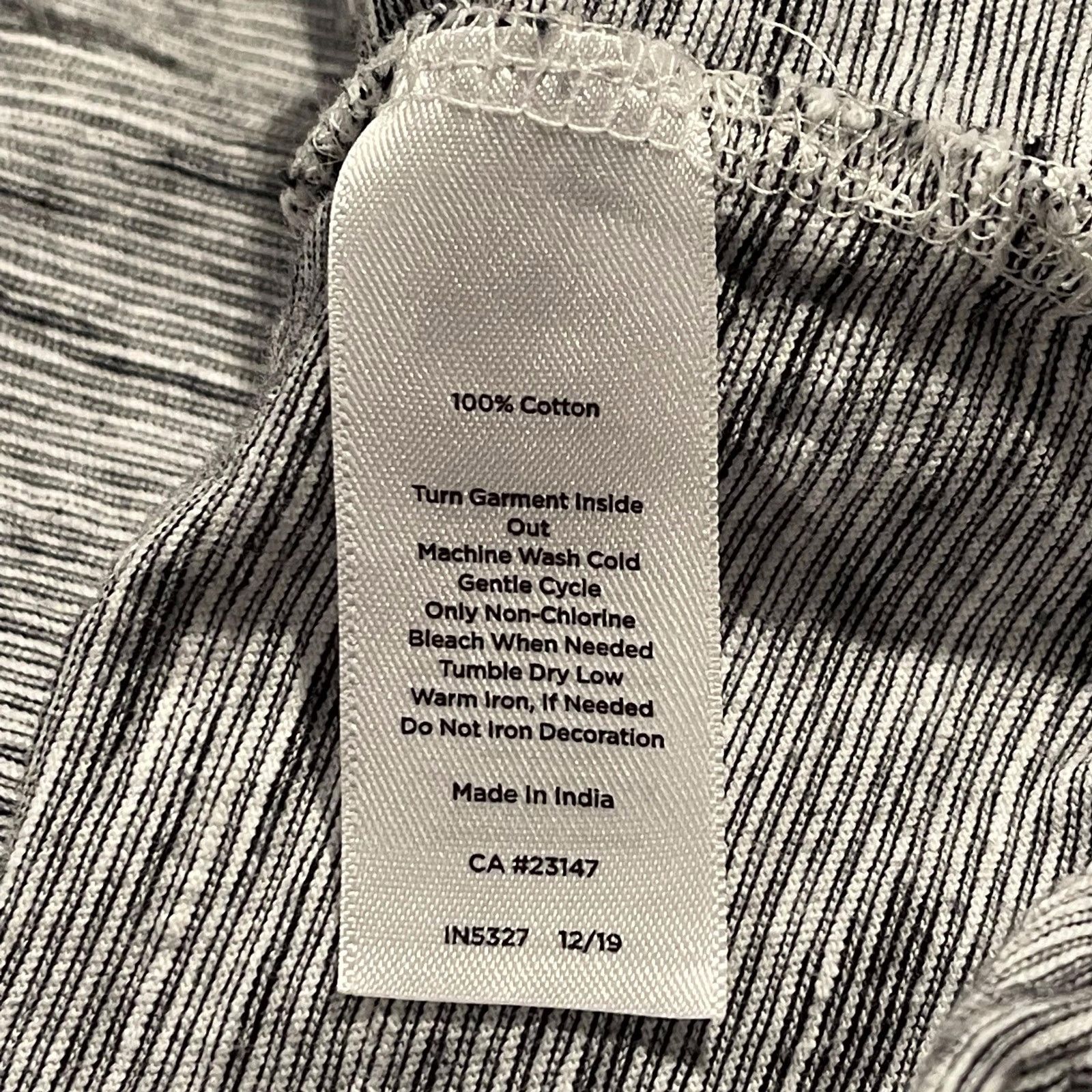 Other Talbots Top 3/4 Sleeve Crochet Boho Minimalist Stripe 3X Size 3XL / US 20-22 - 4 Thumbnail