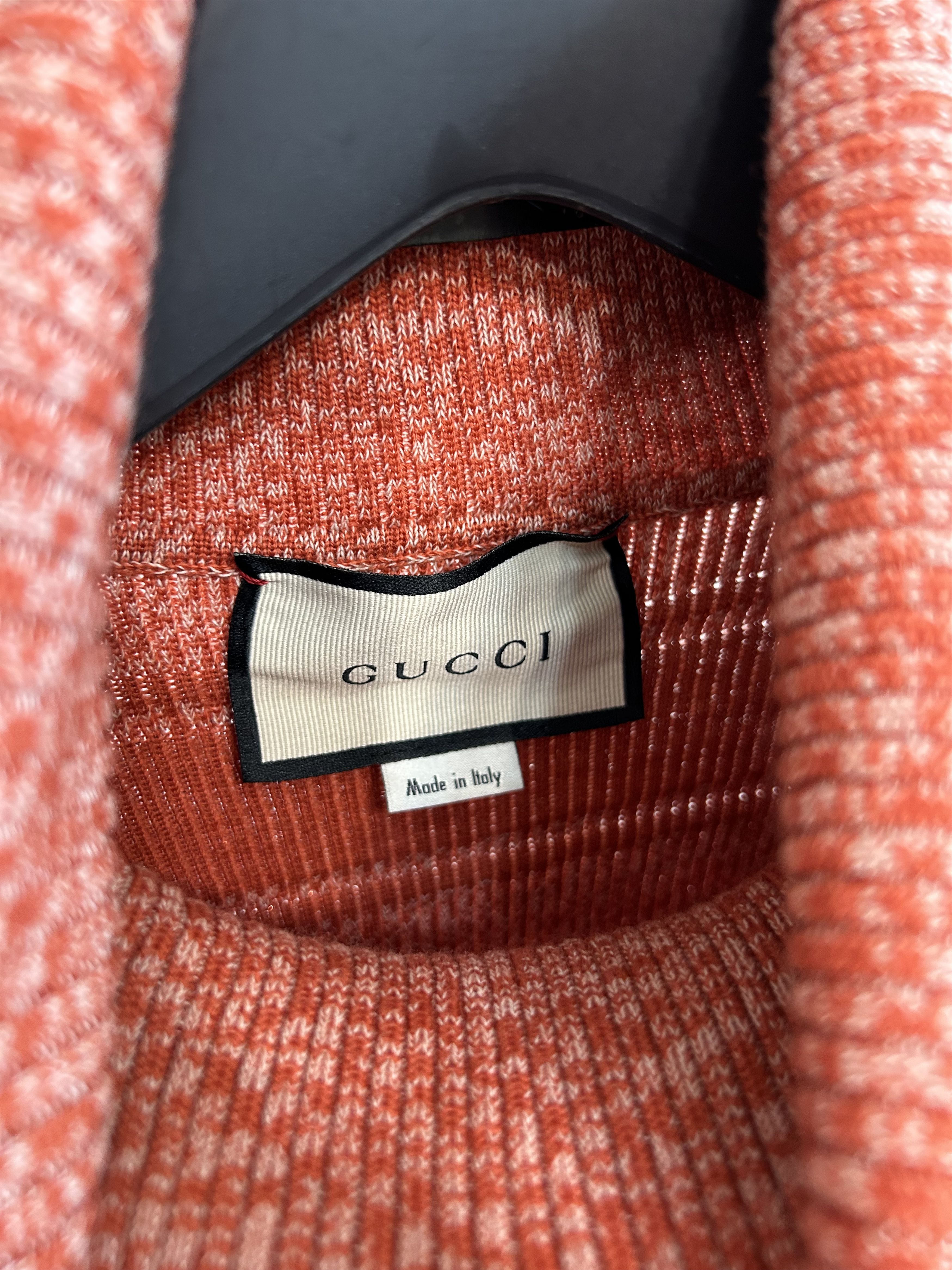 Gucci GUCCI Metallic Striped Turtleneck Knit Size US XL / EU 56 / 4 - 4 Thumbnail