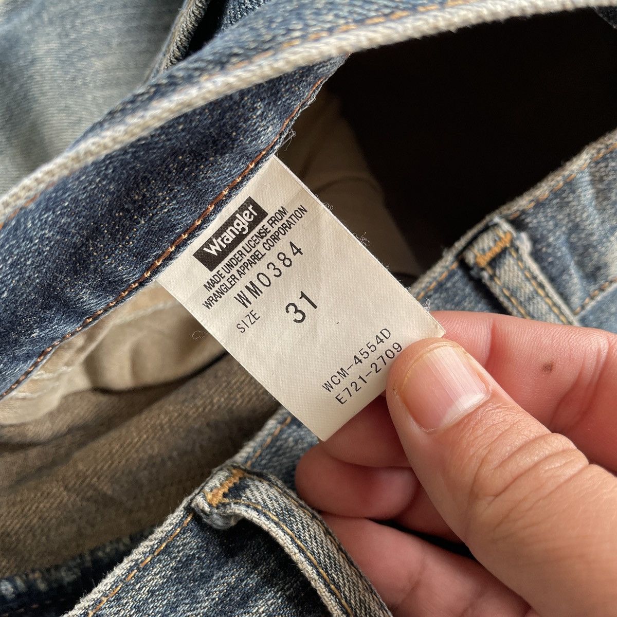 Jean × Vintage × Wrangler Vintage Faded Wrangler Denim Jeans Distressed Pamts W31 Size US 31 - 7 Thumbnail