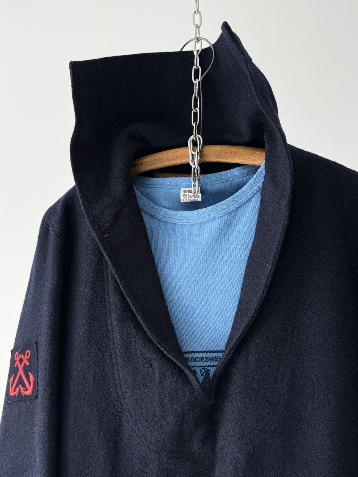 Naval Clothing Factory × Vintage 1961 Dated French Navy Wool Sailor Smock Size US S / EU 44-46 / 1 - 3 Thumbnail