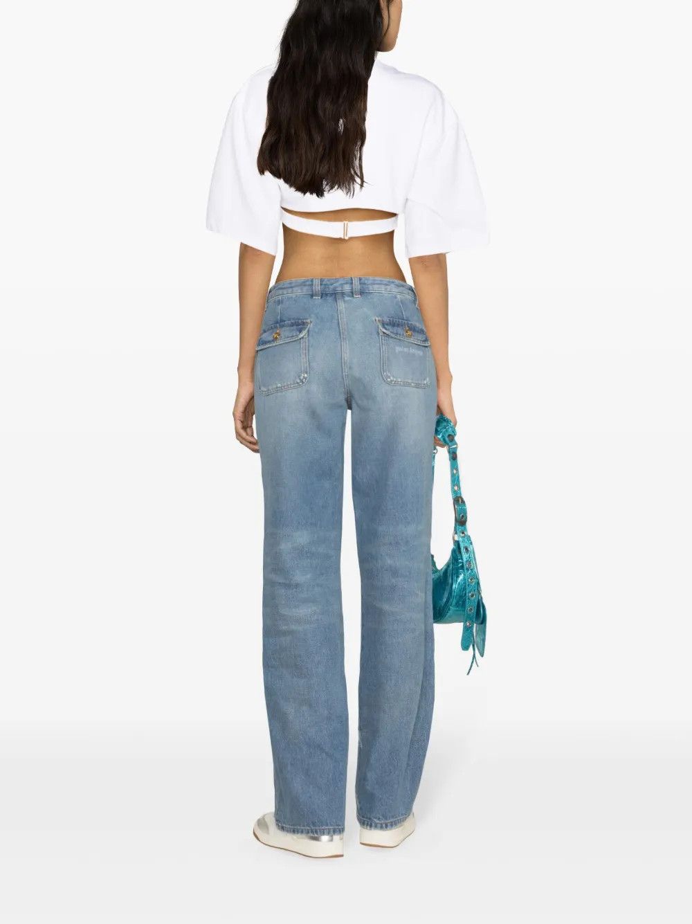 Palm Angels o1y1125 Denim Pant in Blue Size 25" / US 0 / IT 36 - 3 Thumbnail