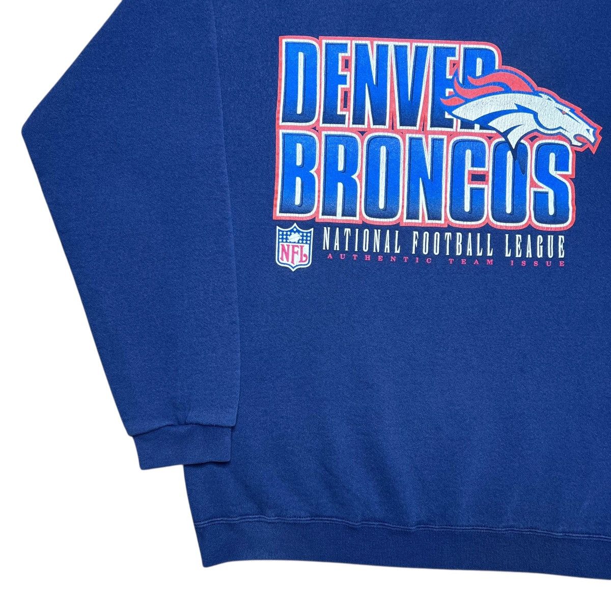 Starter Vtg 1990s NFL Denver Broncos Starter Spell Out 3D Sweatshirt Size US L / EU 52-54 / 3 - 15 Thumbnail