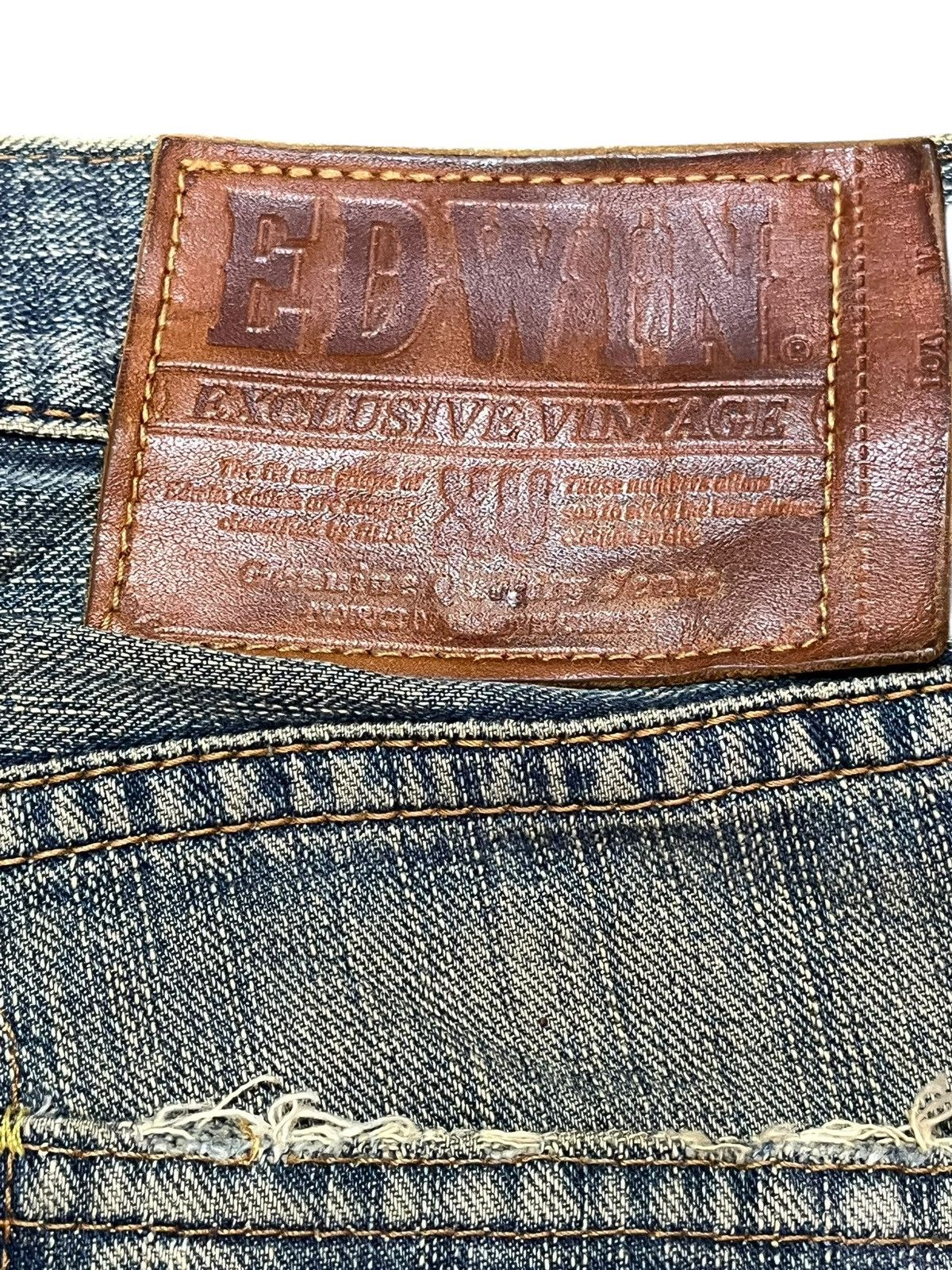 Edwin Vintage Edwin Exclusive Vintage Mudwash Patchwork Denim Size US 33 - 9 Thumbnail