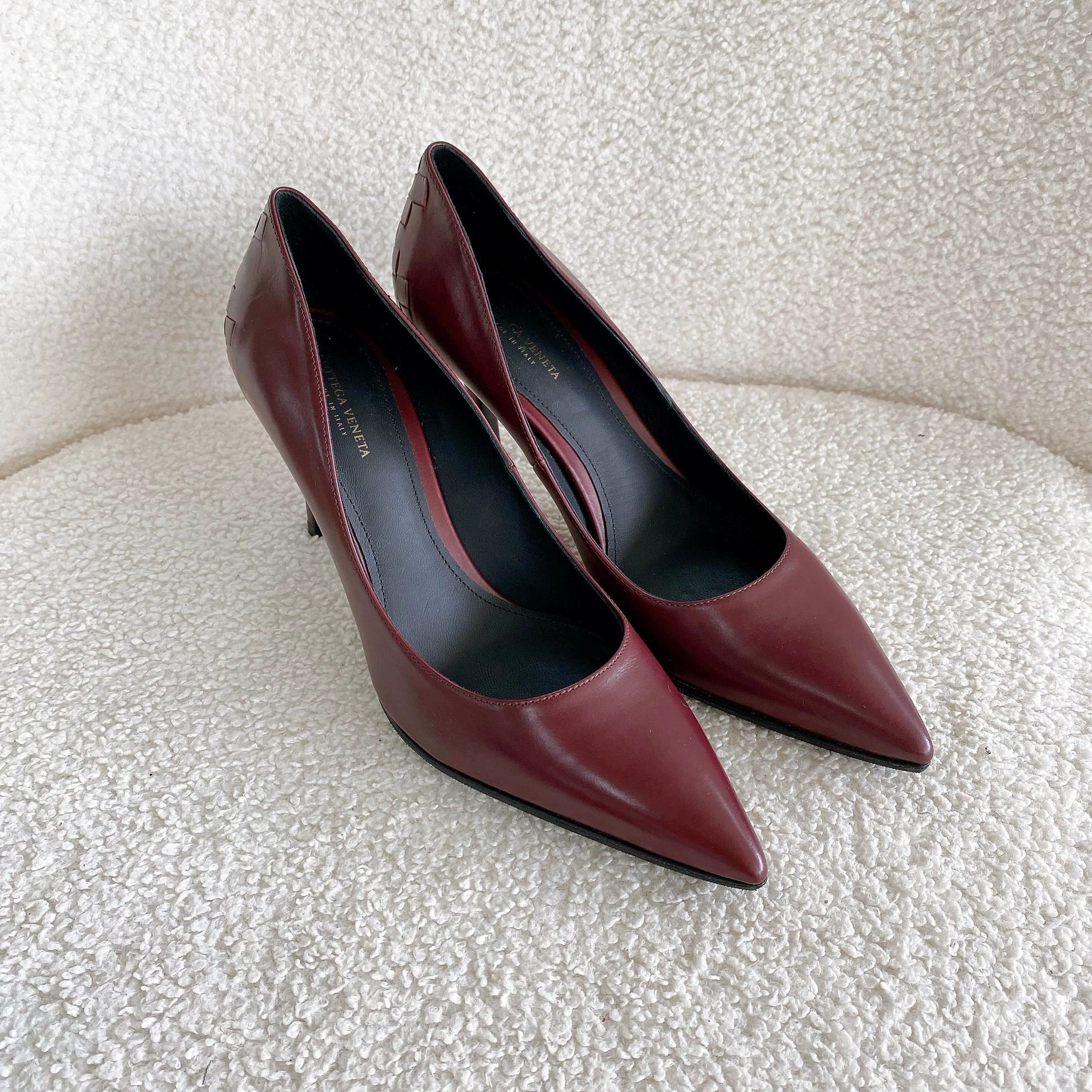 Bottega Veneta Bottega Veneta Crimson High Heels 36.5 Size US 6 / IT 36 - 3 Thumbnail
