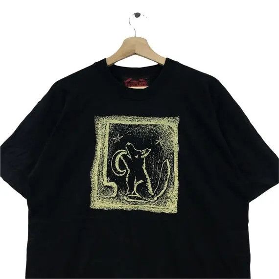 Vintage Vtg PINKFISH PUNK PIG Howl Made In England Tee Shirt Size US M / EU 48-50 / 2 - 2 Thumbnail