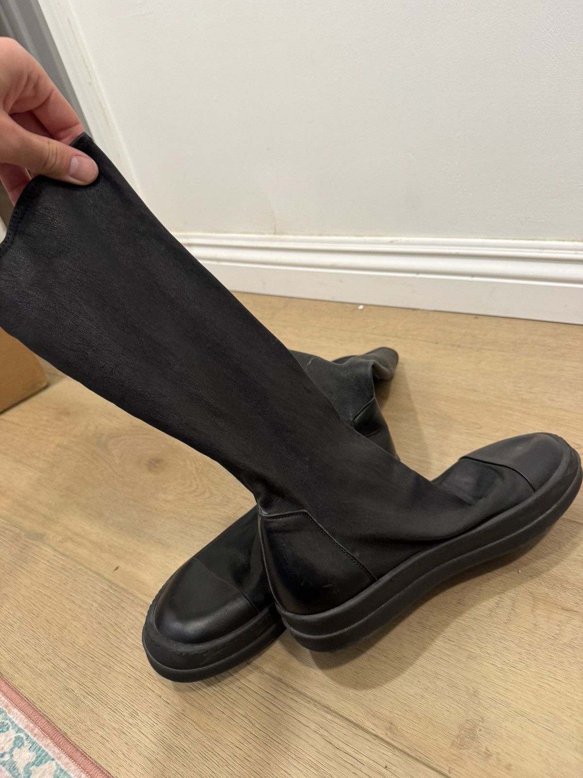 Rick Owens Mainline leather sock ramones Size US 7 / EU 40 - 5 Thumbnail
