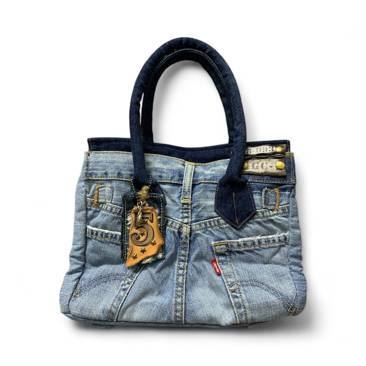 Handmade Birkin Bag Japanese Handmade Levi’s 501 Denim Small Size ONE SIZE - 2 Thumbnail