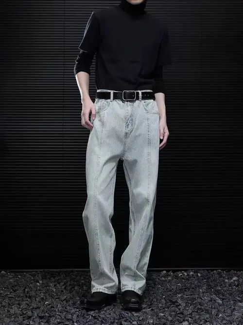 Japanese Brand × Jean Light style washed blue baggy jeans Size US 34 / EU 50 - 2 Thumbnail