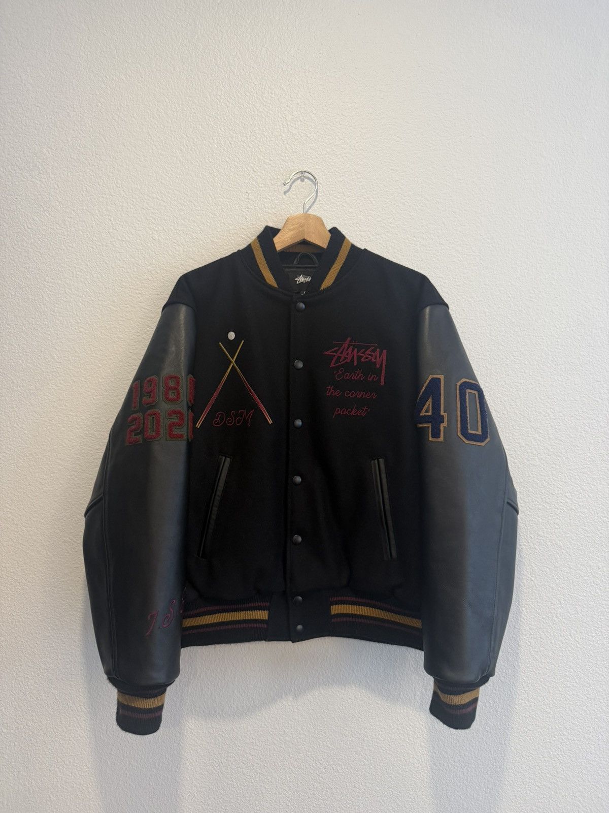 Mastermind Japan × Stussy Mastermind Japan x Stussy Varsity Jacket