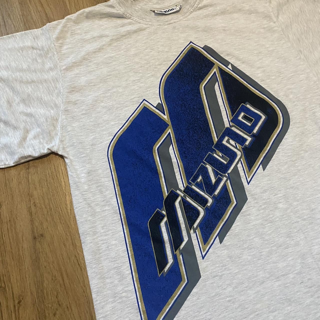Mizuno Grey & blue vintage Mizuno tee Vintage Boxy Retro Size US M / EU 48-50 / 2 - 2 Thumbnail