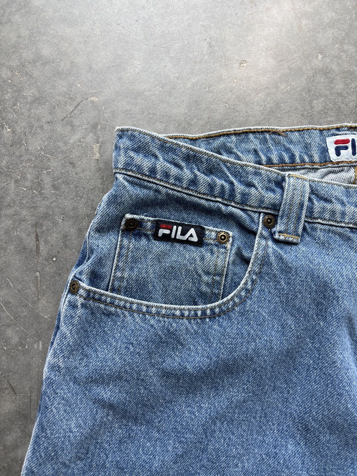 Vintage Vintage 90s Fila Baggy Denim Jeans Size US 34 / EU 50 - 5 Thumbnail