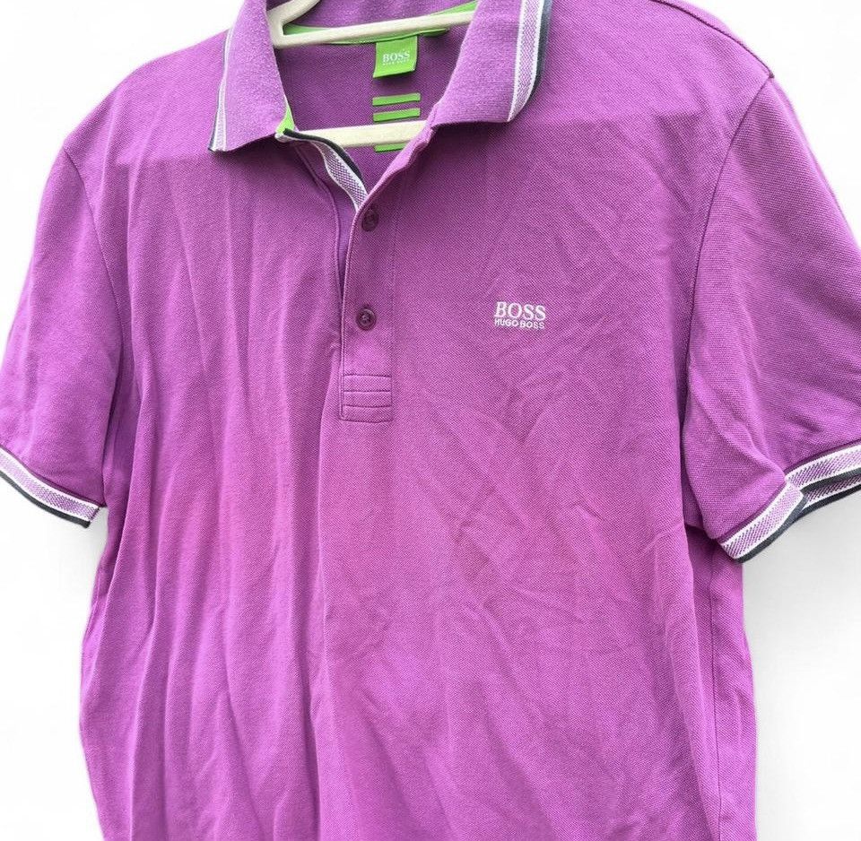 Hugo Boss Hugo Boss Green Label Polo Shirt Purple Modern Fit Size US XL / EU 56 / 4 - 3 Thumbnail