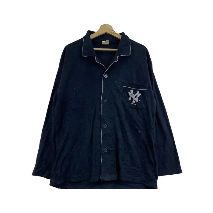 MLB Vtg 90’ NEW YORK YANKEES Baseball Sweater Pyjamas Sweatshirt Size L / US 10 / IT 46 - 1 Thumbnail