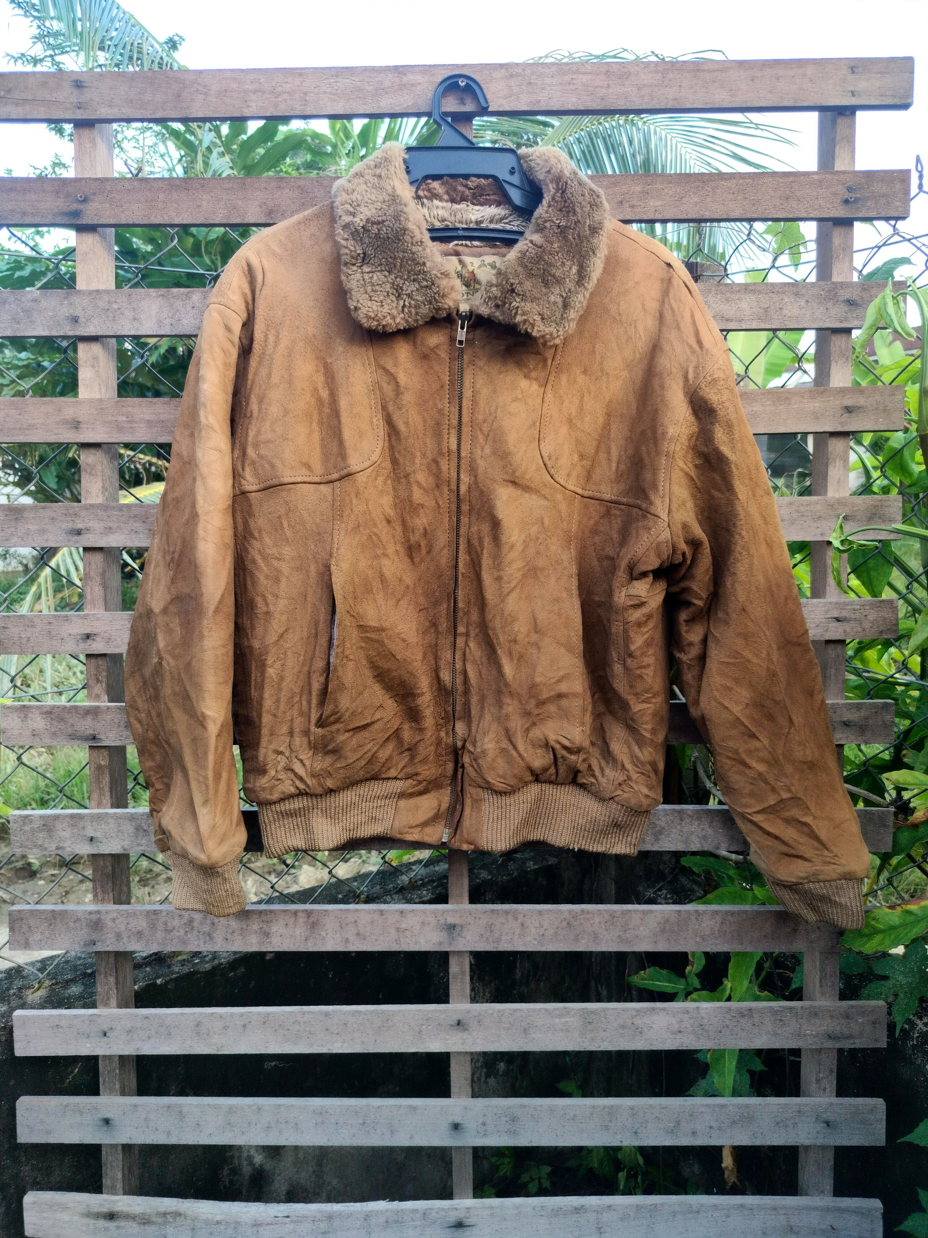 Japanese Brand O'NEILL FUR LEATHER JACKET Size US L / EU 52-54 / 3 - 2 Thumbnail