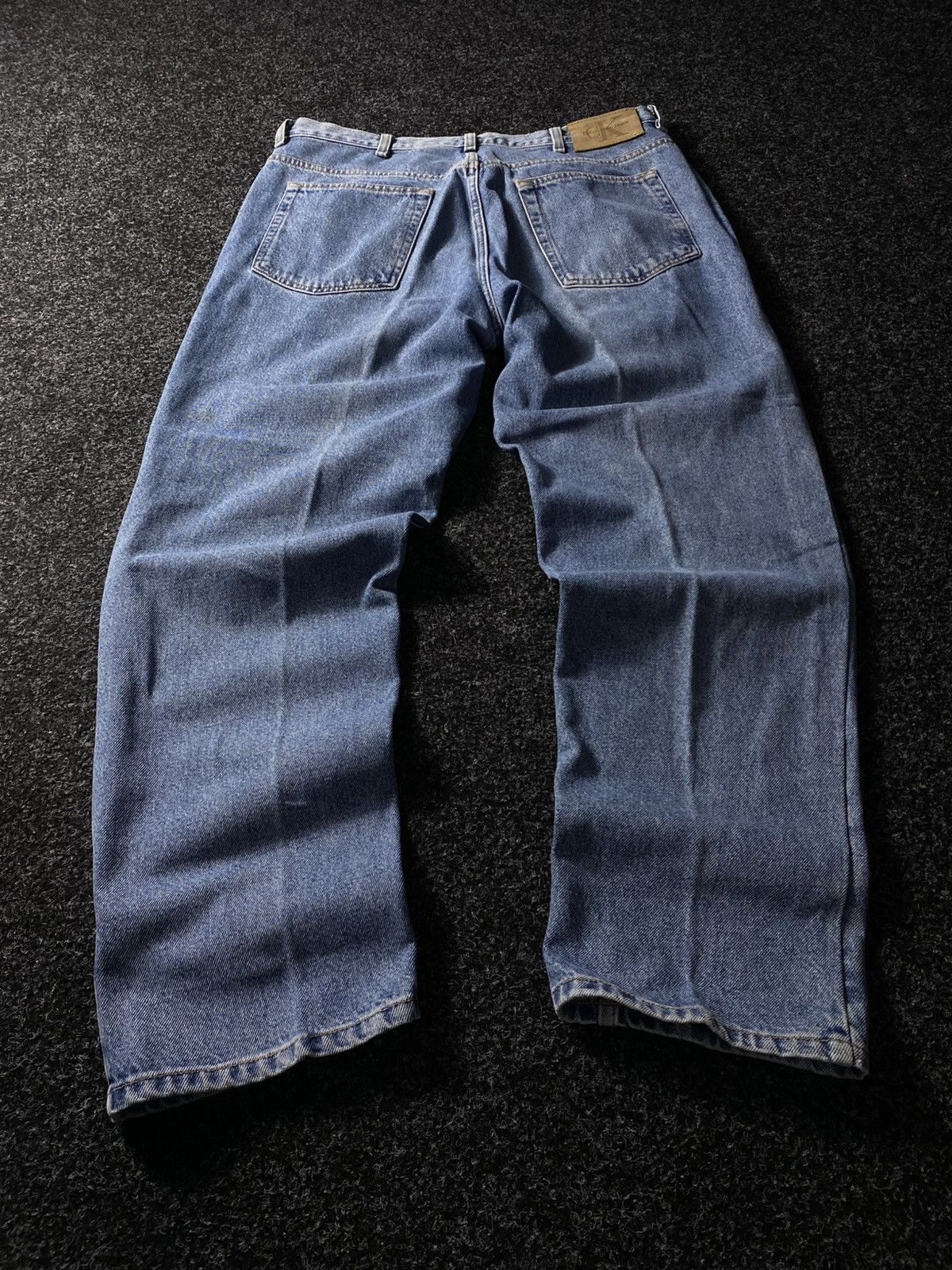 Calvin Klein × Vintage Crazy Vintage Y2K 00s Baggy Calvin Klein Skater Denim Jeans Size US 36 / EU 52 - 9 Thumbnail