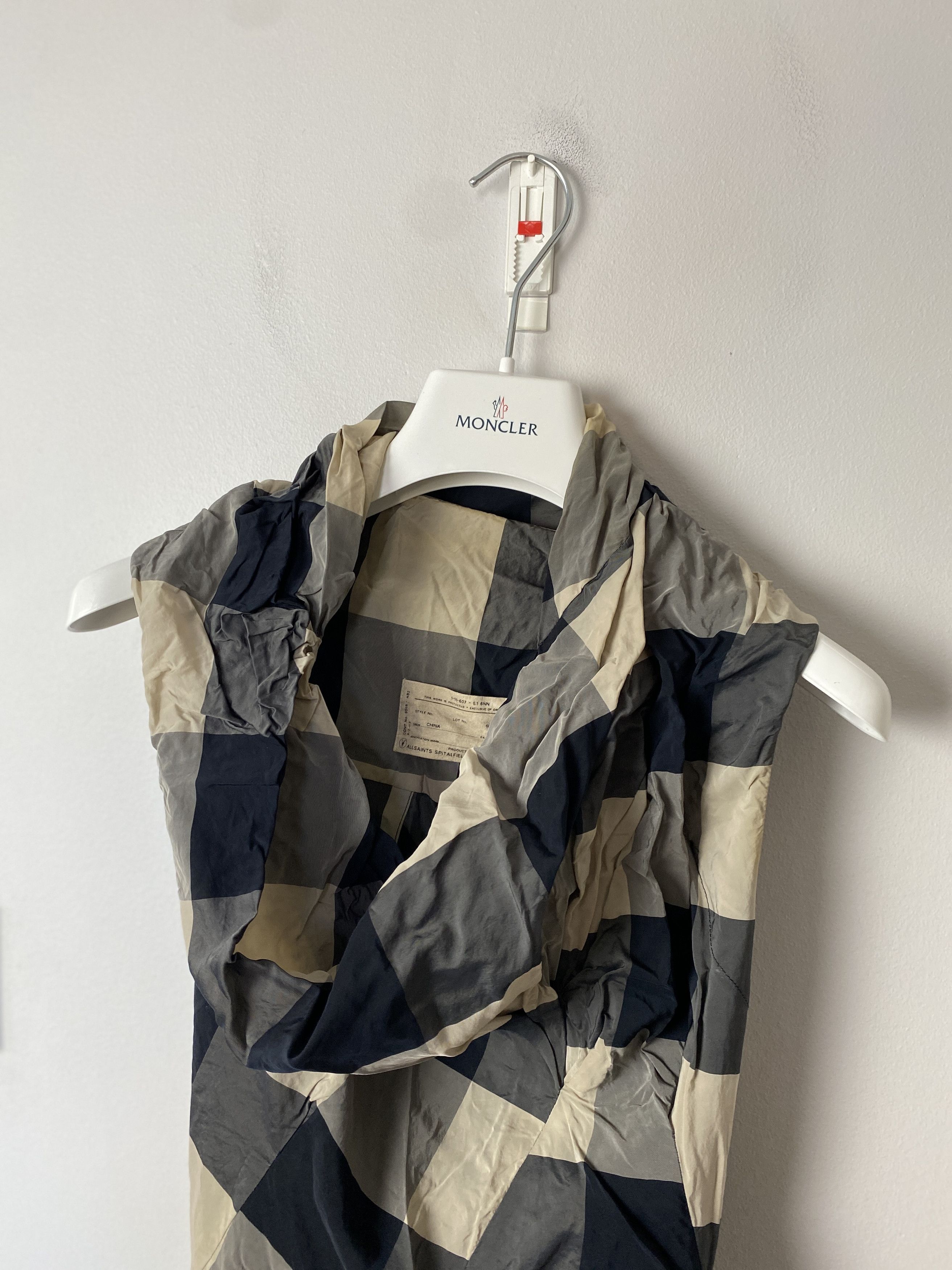 Allsaints Allsaints Dellal mini dress checkered cupro Size XS / US 0-2 / IT 36-38 - 2 Thumbnail