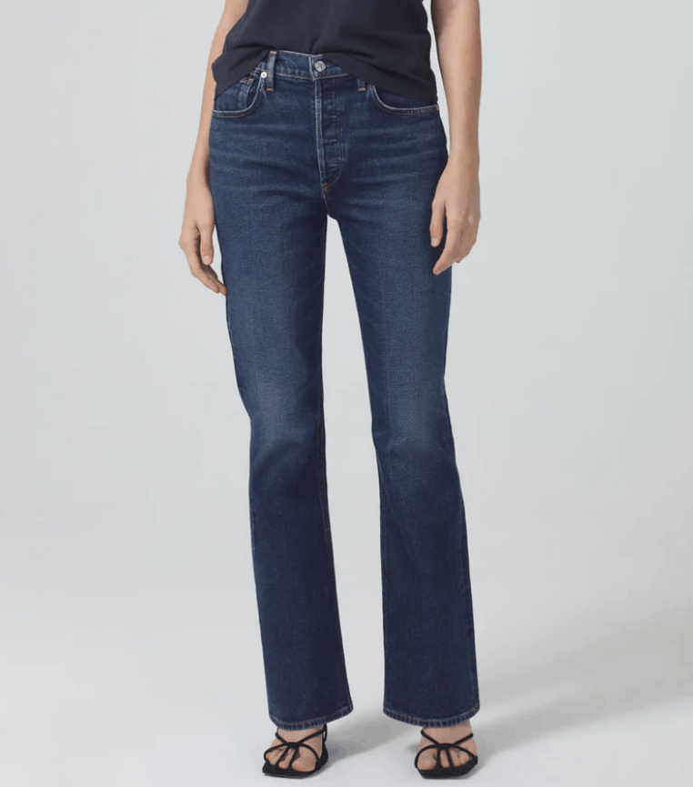 image of Citizens Of Humanity Libby High Rise Denim Jeans Everdeen 26 in Blue, Women's