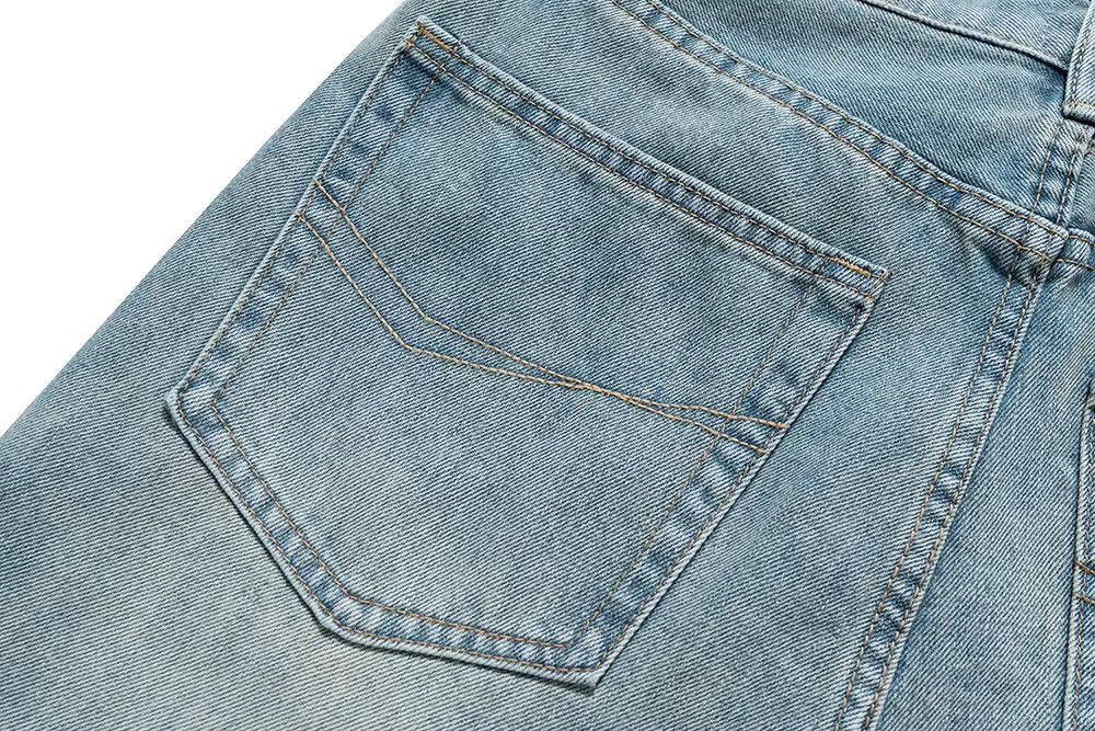 Jean Vintage Washed Blue Straight Baggy Denim Size US 32 / EU 48 - 7 Thumbnail