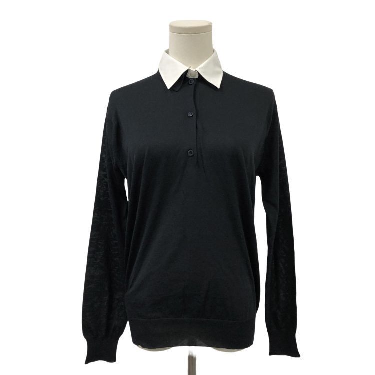 Prada Prada Silk Blend Collared Sweater Size 38 Size XS / US 0-2 / IT 36-38 - 1 Thumbnail