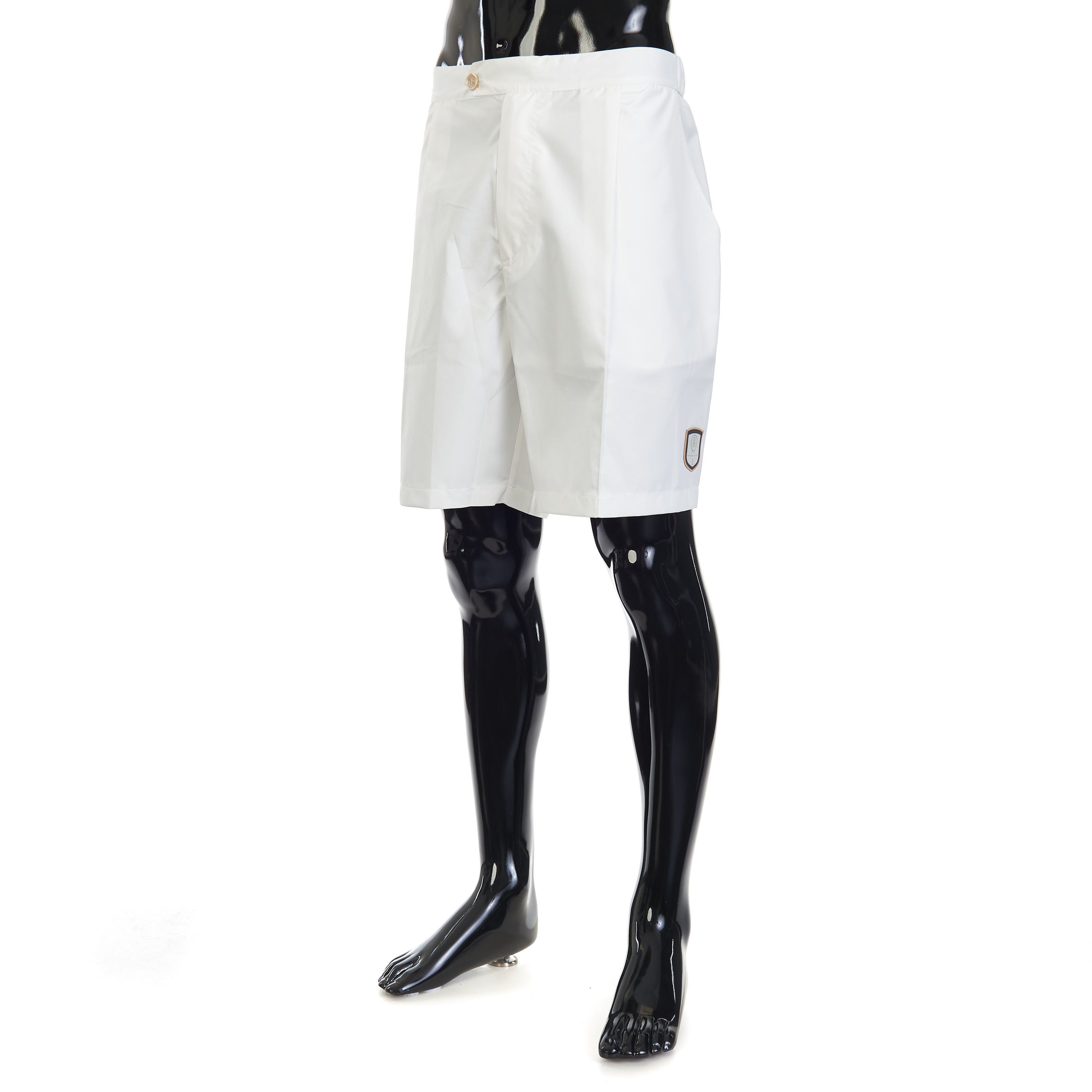 Brunello Cucinelli White Comfort Nylon Bermuda Shorts - Logo Size 3XL Size US 42 / EU 58 - 2 Thumbnail