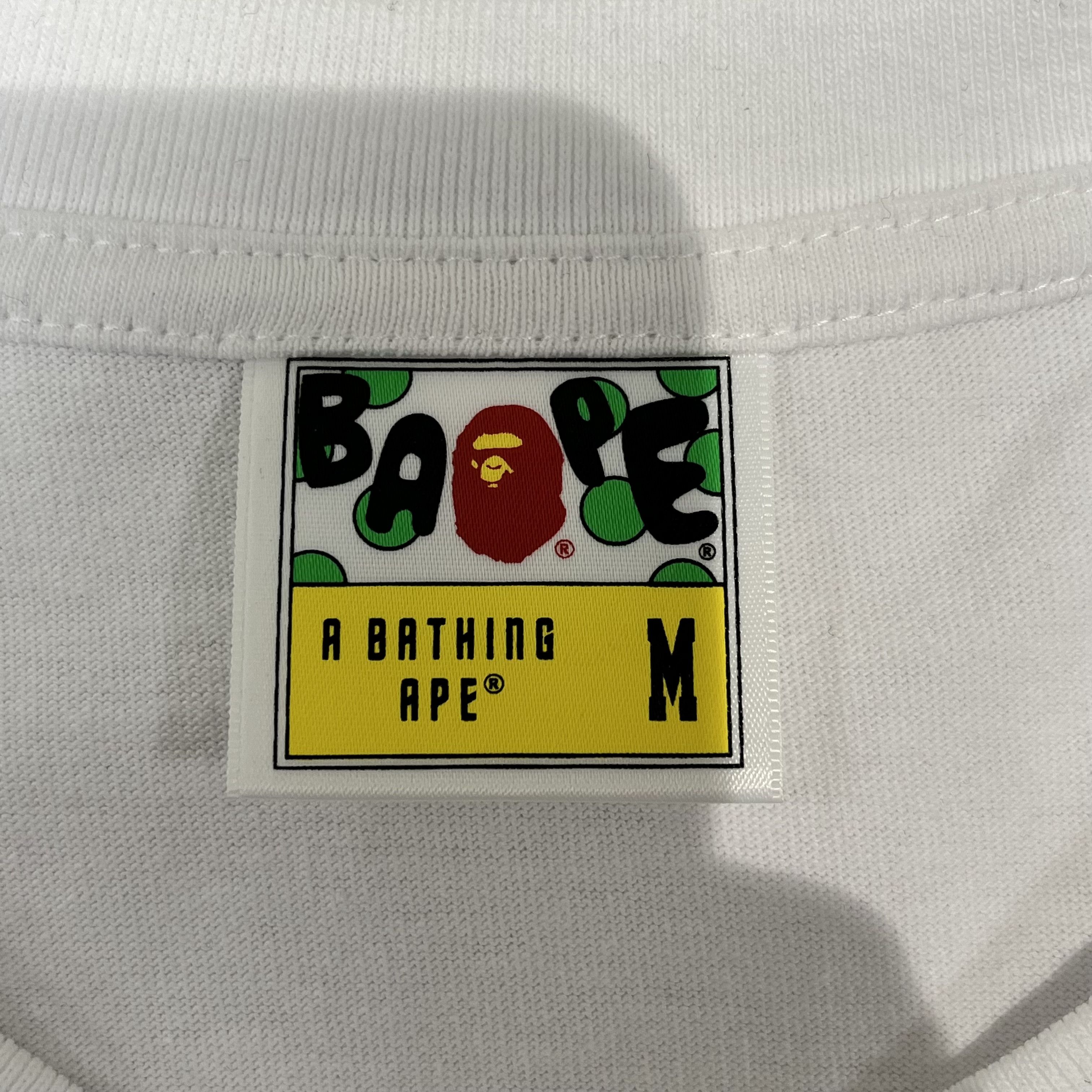 Bape Bape ABC Dot Reflective Busy Works Tee White Size US M / EU 48-50 / 2 - 7 Thumbnail