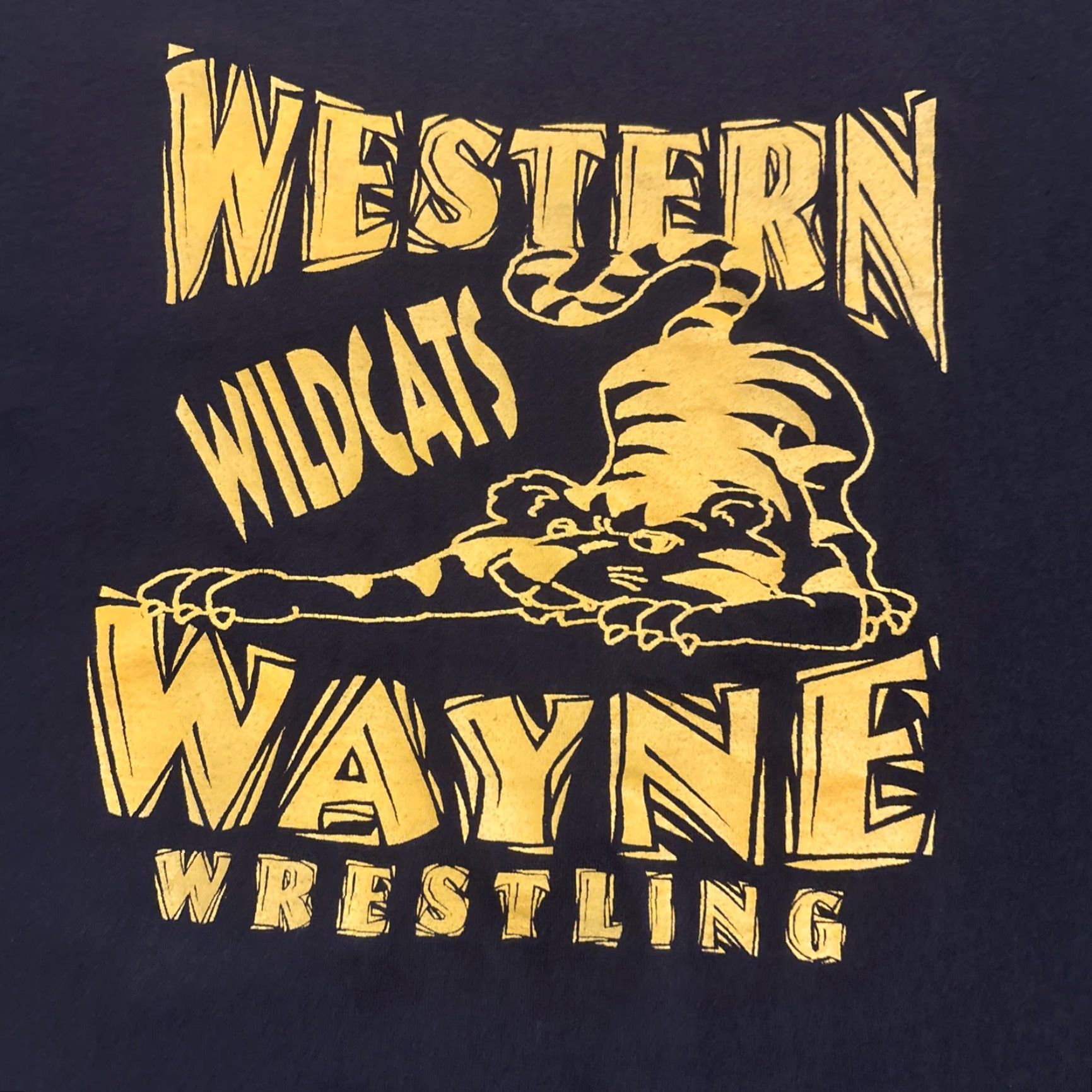 Vintage VINTAGE Western Wayne Wrestling Wildcats Lake Ariel PA T-Shirt Adult XL Black Wrestling Merch 90s? Size US XL / EU 56 / 4 - 2 Thumbnail