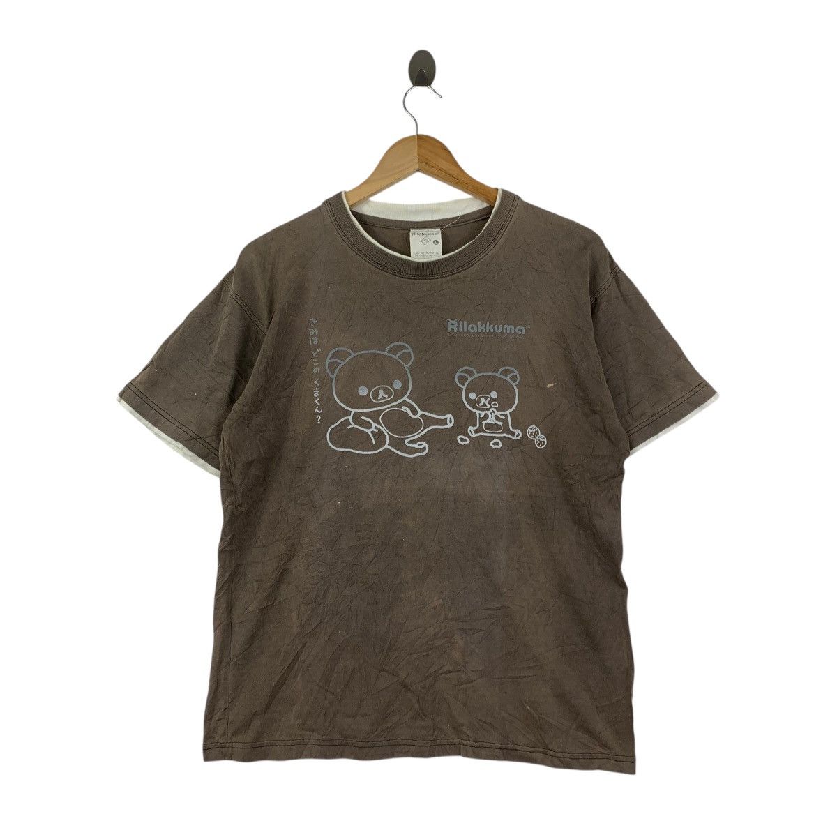 Vintage Vintage Rilakkuma Brown Distressed Graphic Tee Japan Size US L / EU 52-54 / 3 - 1 Thumbnail