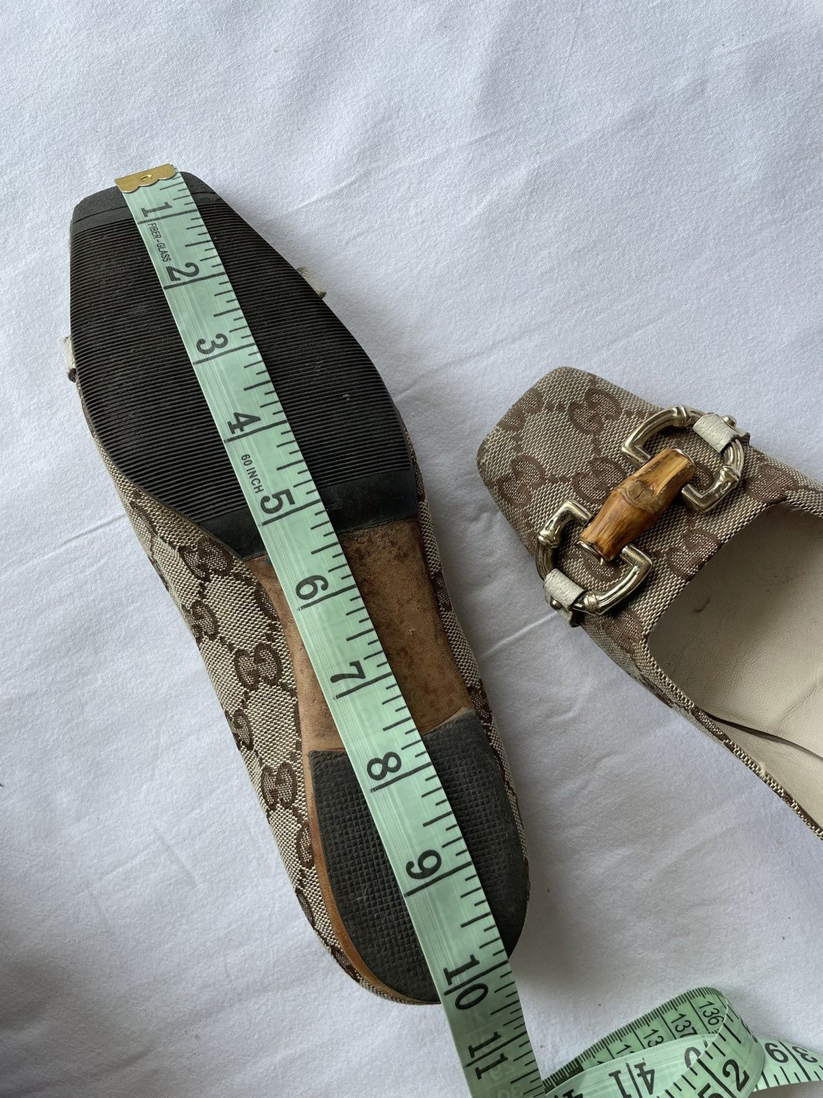 Gucci × Tom Ford × Vintage GUCCI MONOGRAM VINTAGE low-top shoes Tom Ford era , size 37C Size US 7 / IT 37 - 24 Thumbnail