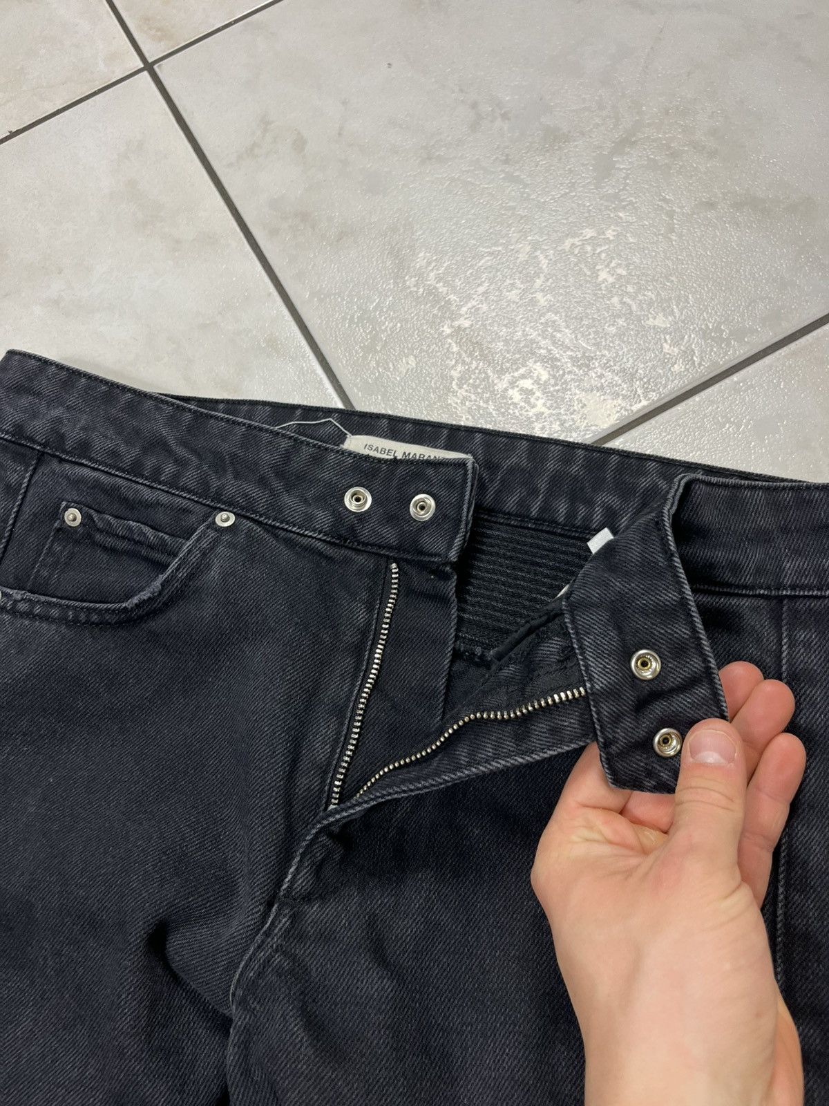 H&M × Isabel Marant × Isabel Marant Etoile Isabel Marant Pour H&M biker washed denim jeans zip pants Size US 28 / EU 44 - 12 Thumbnail