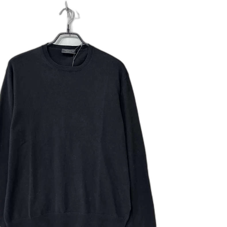 Prada Black Knit Sweater by PRADA-2506 Size US L / EU 52-54 / 3 - 1 Thumbnail