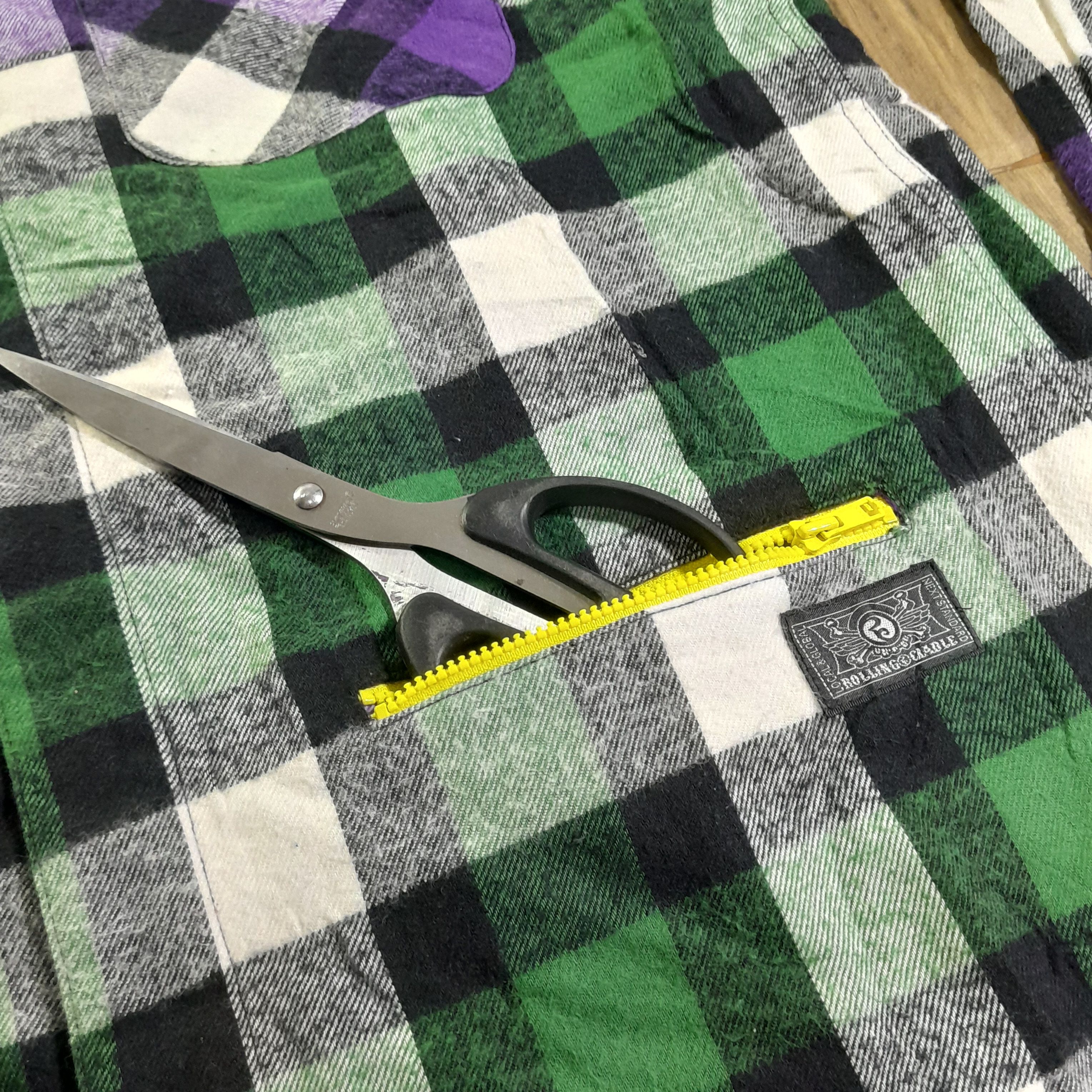 Japanese Brand Rolling Cradle Japan Wool Flannel Vintage Shirt Size US M / EU 48-50 / 2 - 9 Thumbnail