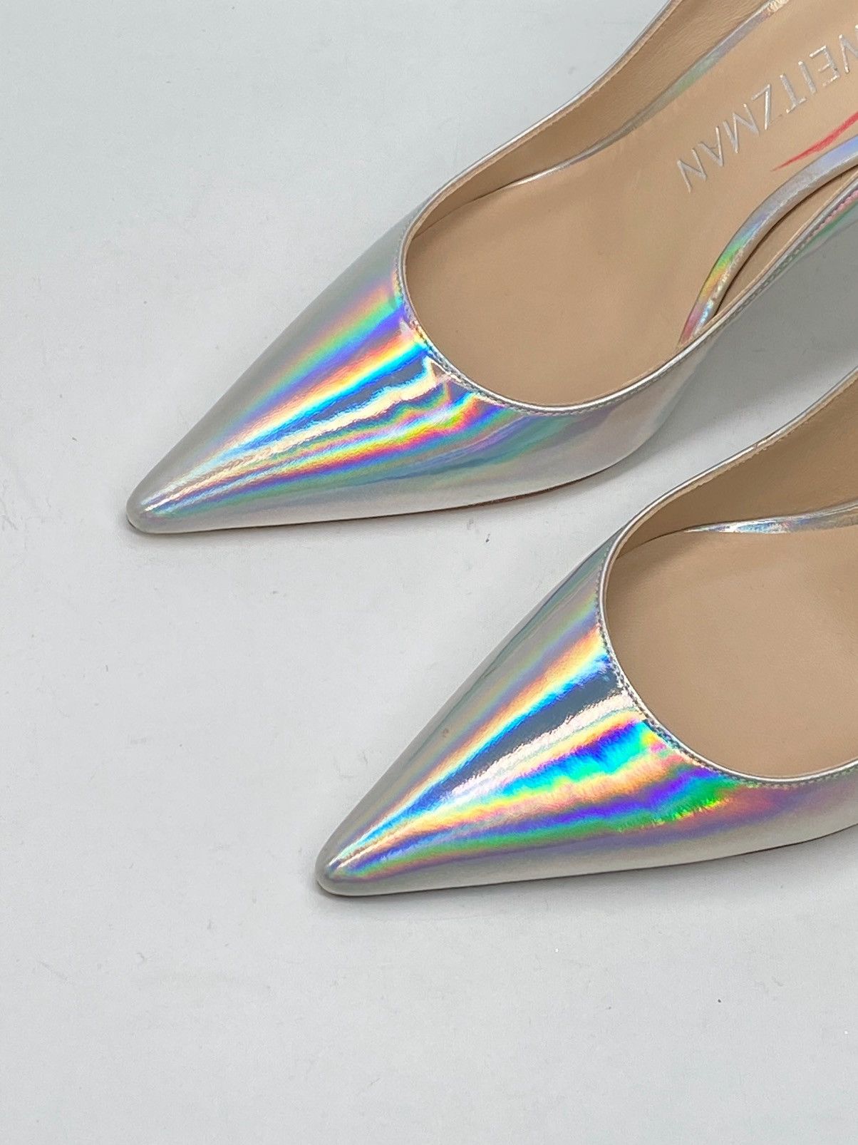 Stuart Weitzman Stuart Weitzman Scallop Iridescent Faux Leather Pumps size 7 Size US 7 / IT 37 - 5 Thumbnail