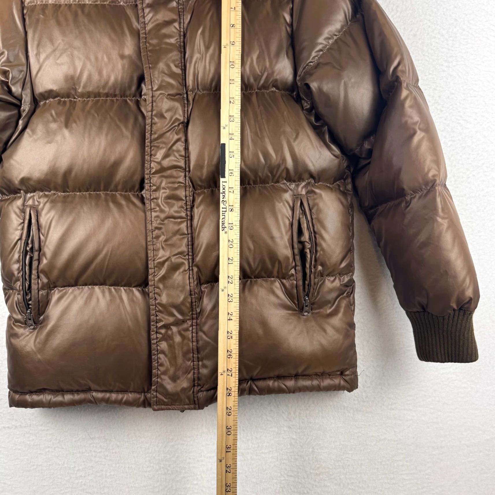 Lee VINTAGE Lee Union Made Medium Brown Down Filled Puffer Jacket Coat 90s Y2K M Brown Down Puffer 1990s Mens? Womens? Wait. Size US M / EU 48-50 / 2 - 4 Thumbnail