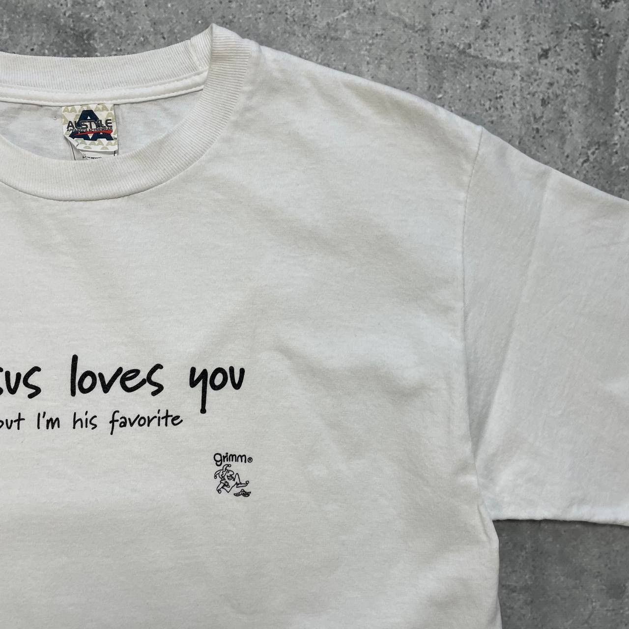 Vintage Vintage Quote Jesus Loves You, But I'm His Favorite T Shirt Size US M / EU 48-50 / 2 - 9 Thumbnail