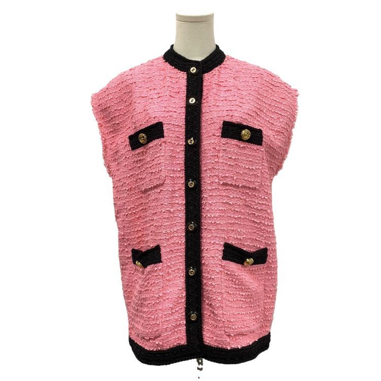 Gucci Gucci Pink Cotton Blend Vest Size 38 Size XS / US 0-2 / IT 36-38 - 1 Thumbnail