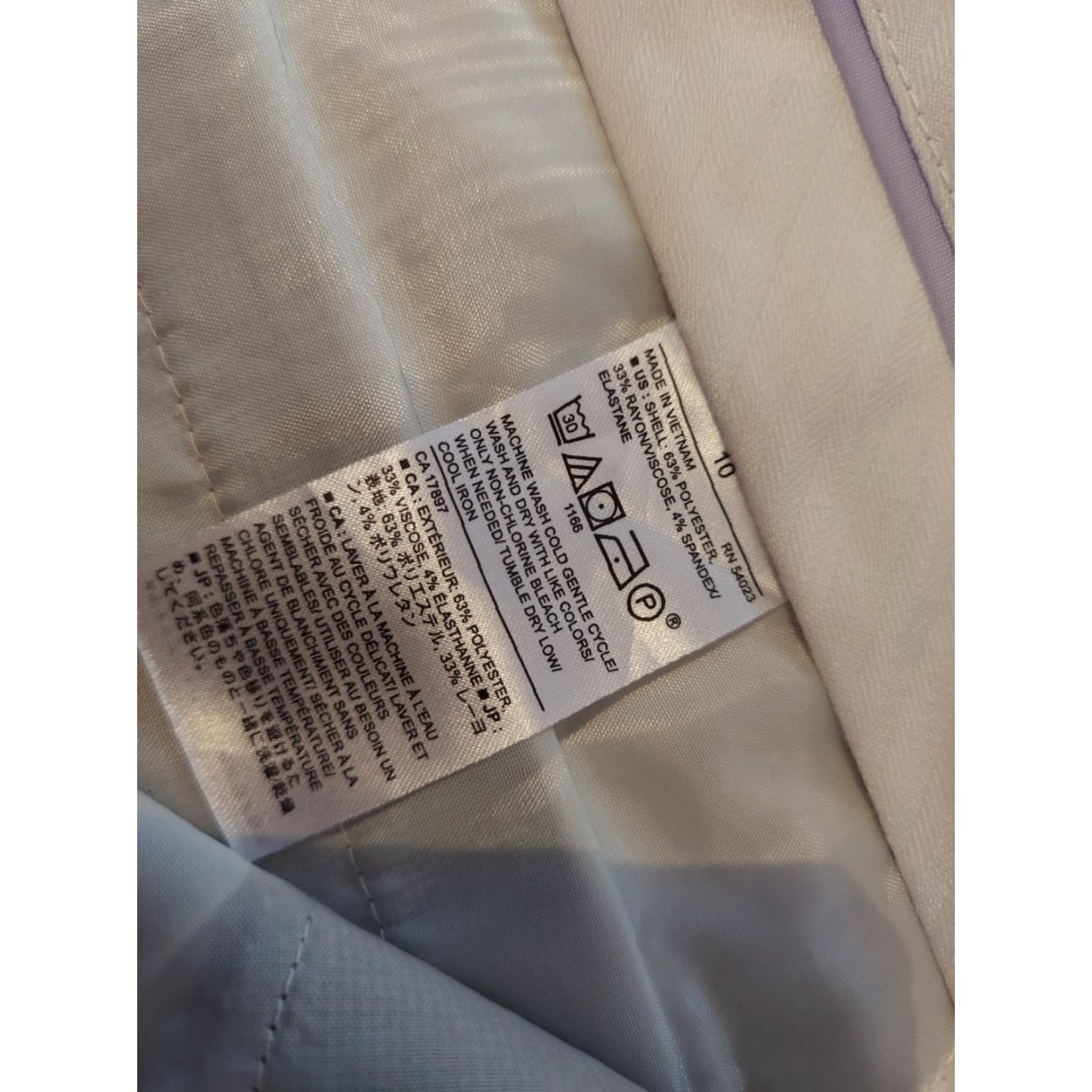 Banana Republic Womens Banana Republic Dress Pants 10 Gray Slacks Chino Trousers Pants Dress Size 32" / US 10 / IT 46 - 5 Thumbnail