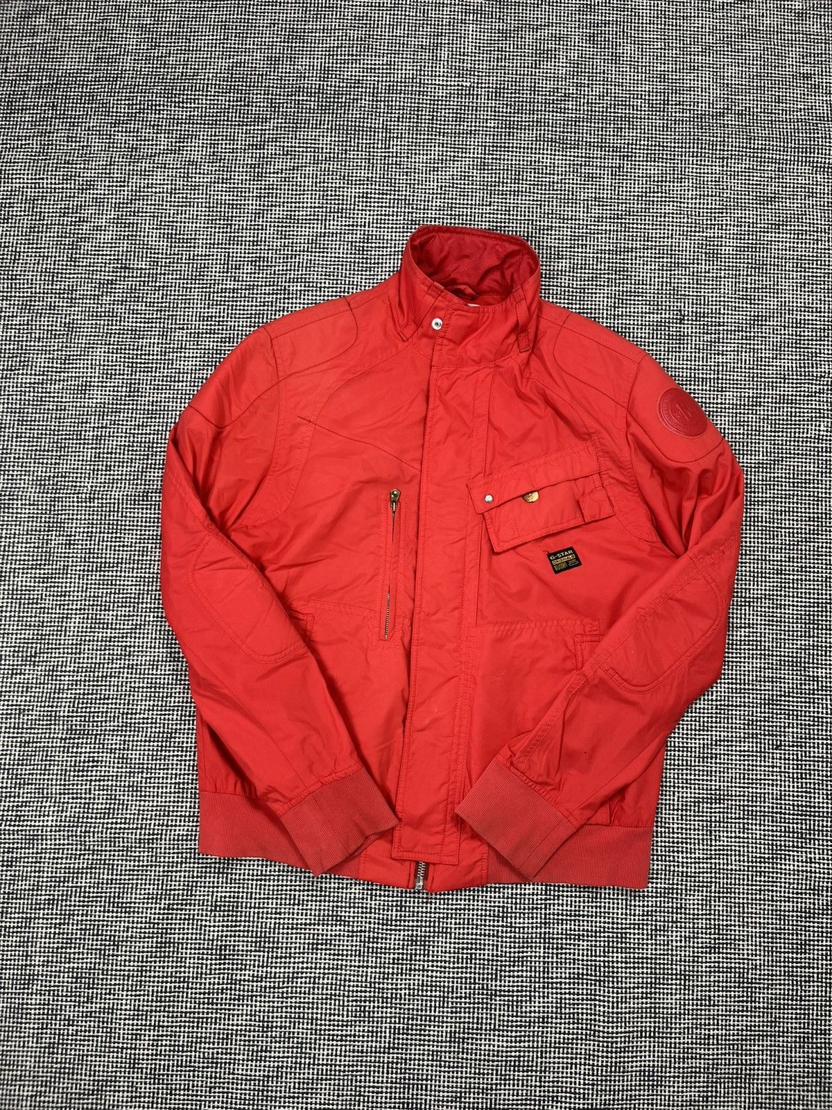 G-Star Akira style biker bomber jacket g-star raw Vtg y2k moto boxy Size US XL / EU 56 / 4 - 5 Thumbnail