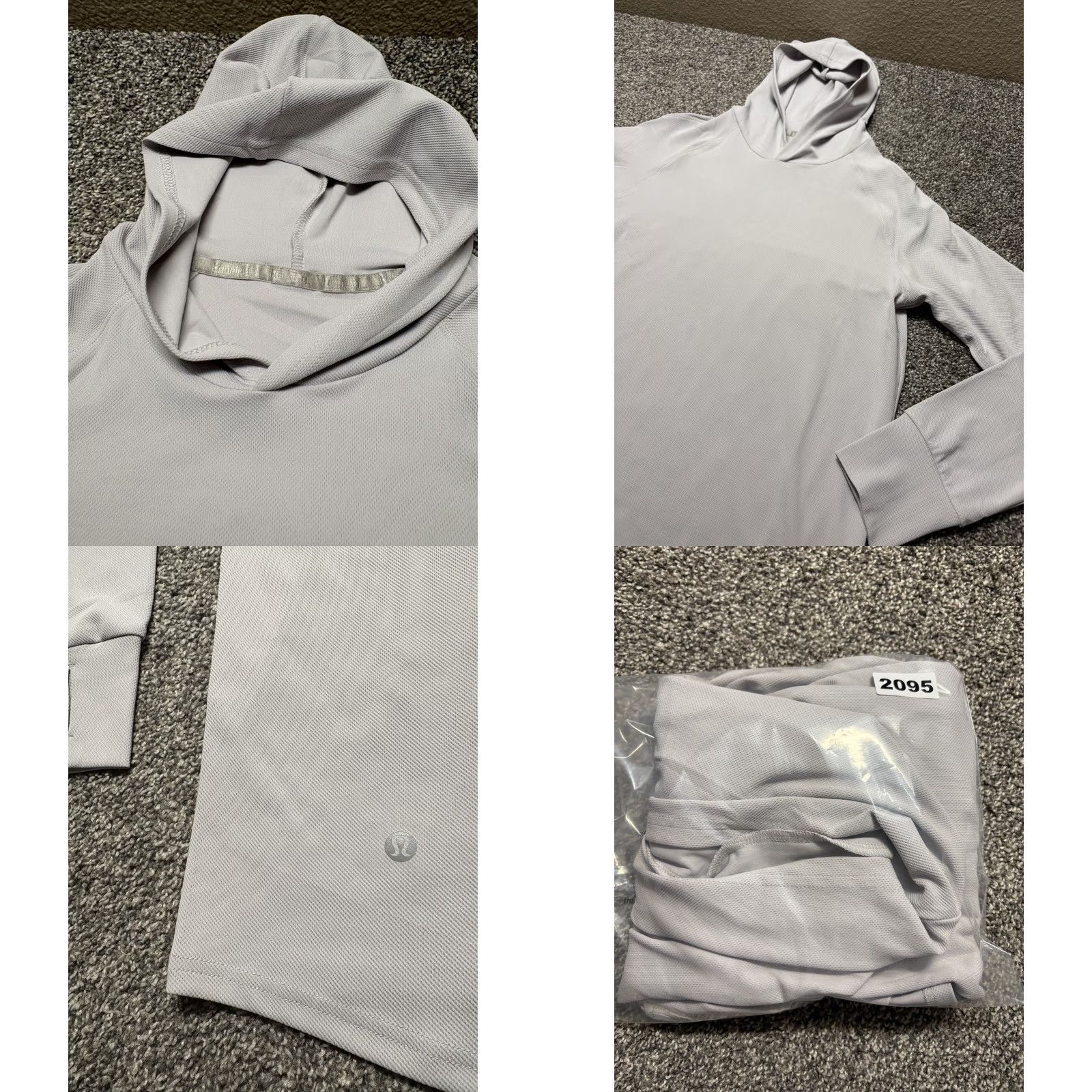 Lululemon Lululemon Hoodie Pullover Womens Small Beige Waffle Knit Logo Athletic Shirt/Hoodie Size S / US 4 / IT 40 - 8 Thumbnail