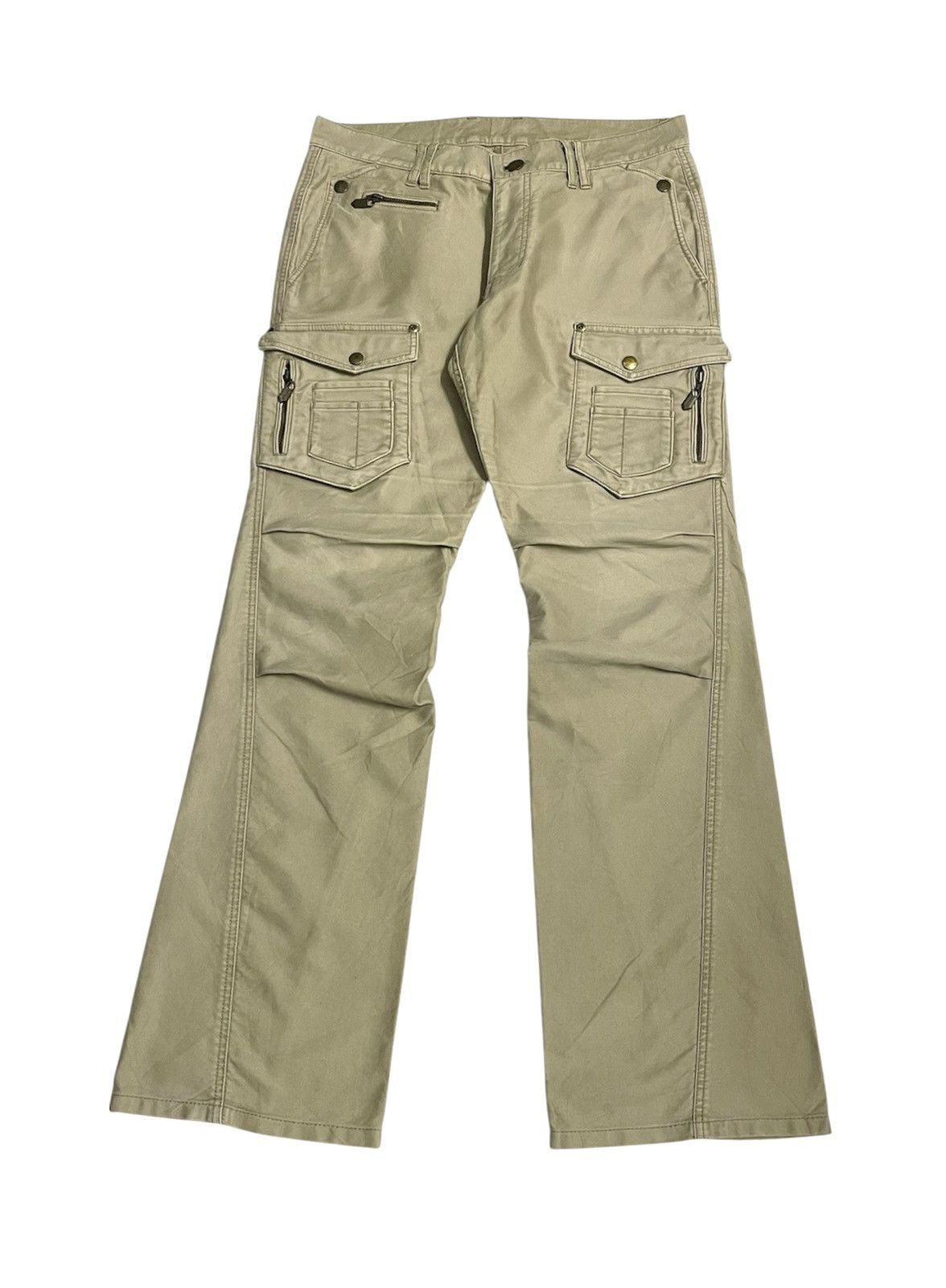 PPFM MonsieurNicole Japan Flare Cargo Pants Size US 32 / EU 48 - 2 Thumbnail