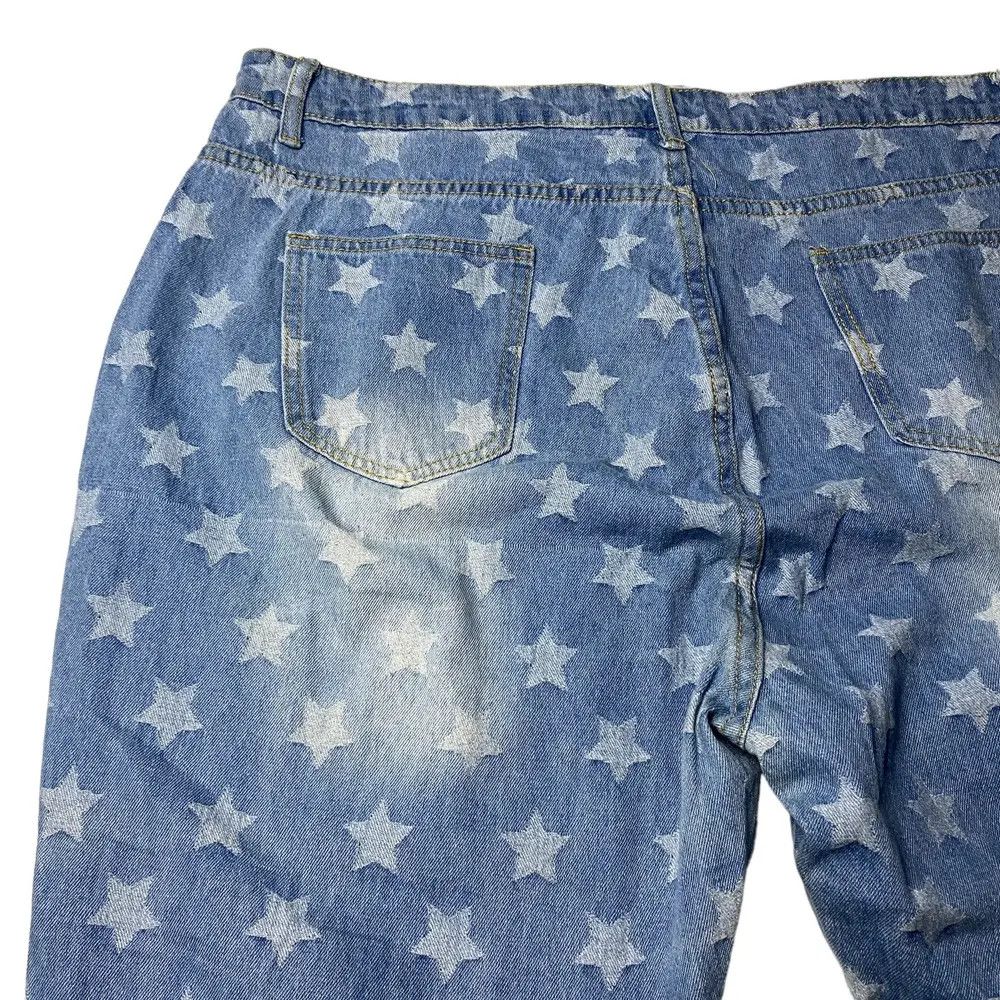 Shein 2000's Shein Super Flare Starlium Distressed Jeans Size US 40 / EU 56 - 12 Thumbnail