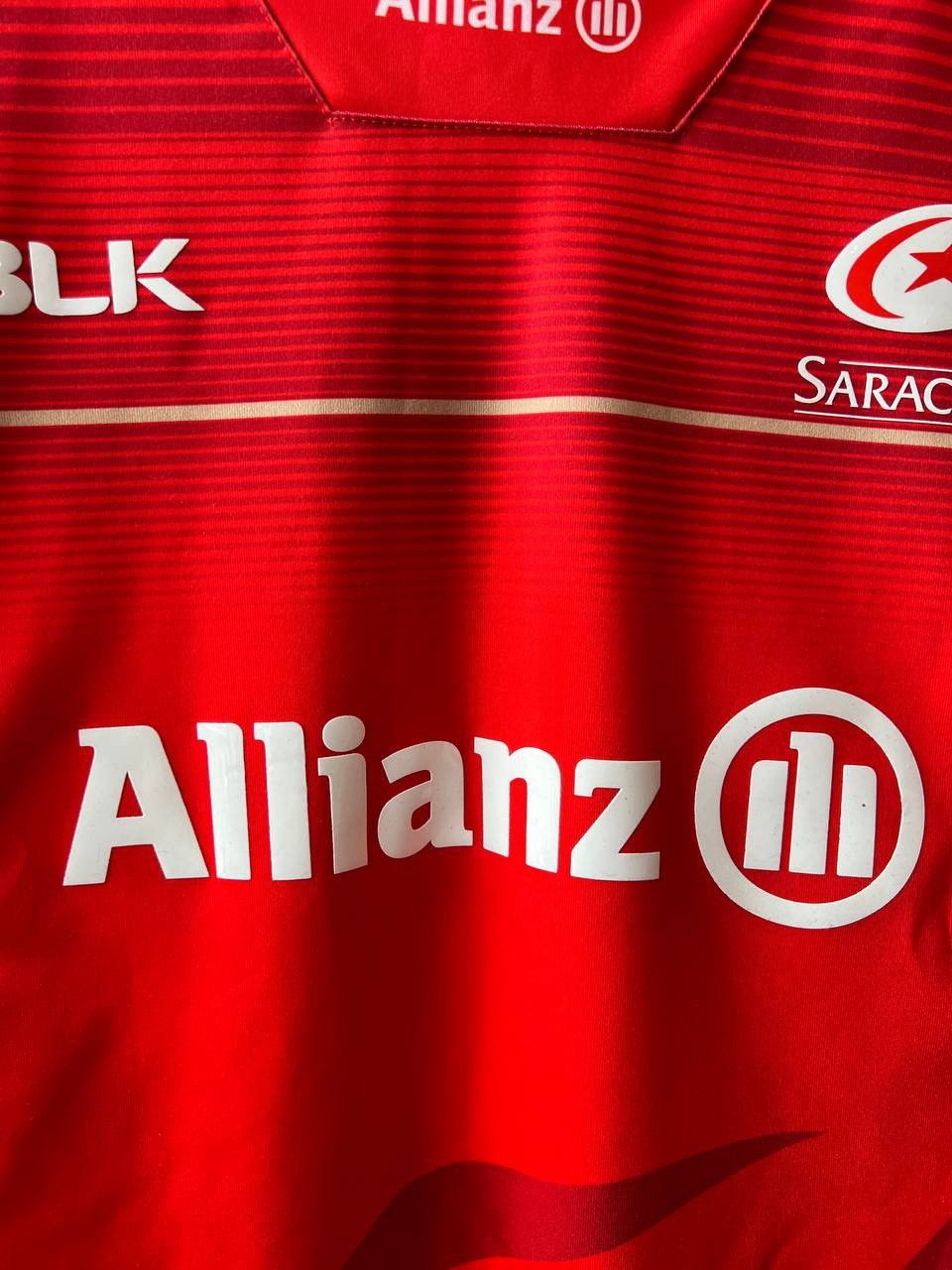 Sports Specialties 2016/17 SARACENS BLK ALLIANZ AWAY RUGBY JERSEY SHIRT SIZE L Size US L / EU 52-54 / 3 - 4 Thumbnail