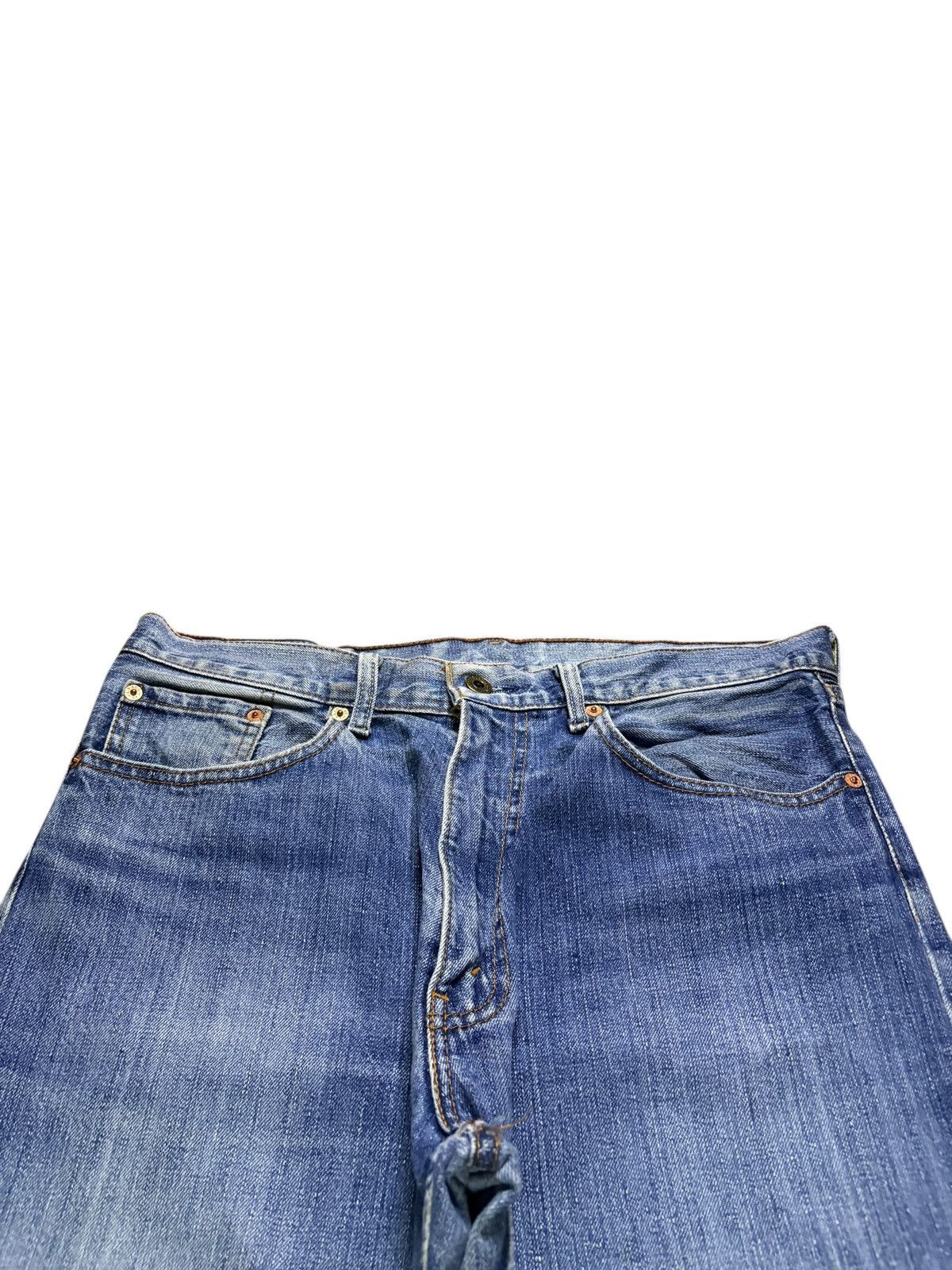Levi's Vintage 90s Levis 503 Blue Wash Distressed Loose Jeans Size US 34 / EU 50 - 4 Thumbnail