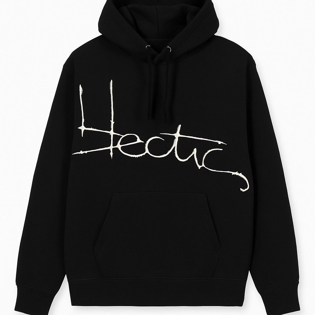 Japanese Brand Vintage Mad Hectic Barbed Wire Logo Hoodie Black Streetwear Size US L / EU 52-54 / 3 - 1 Thumbnail