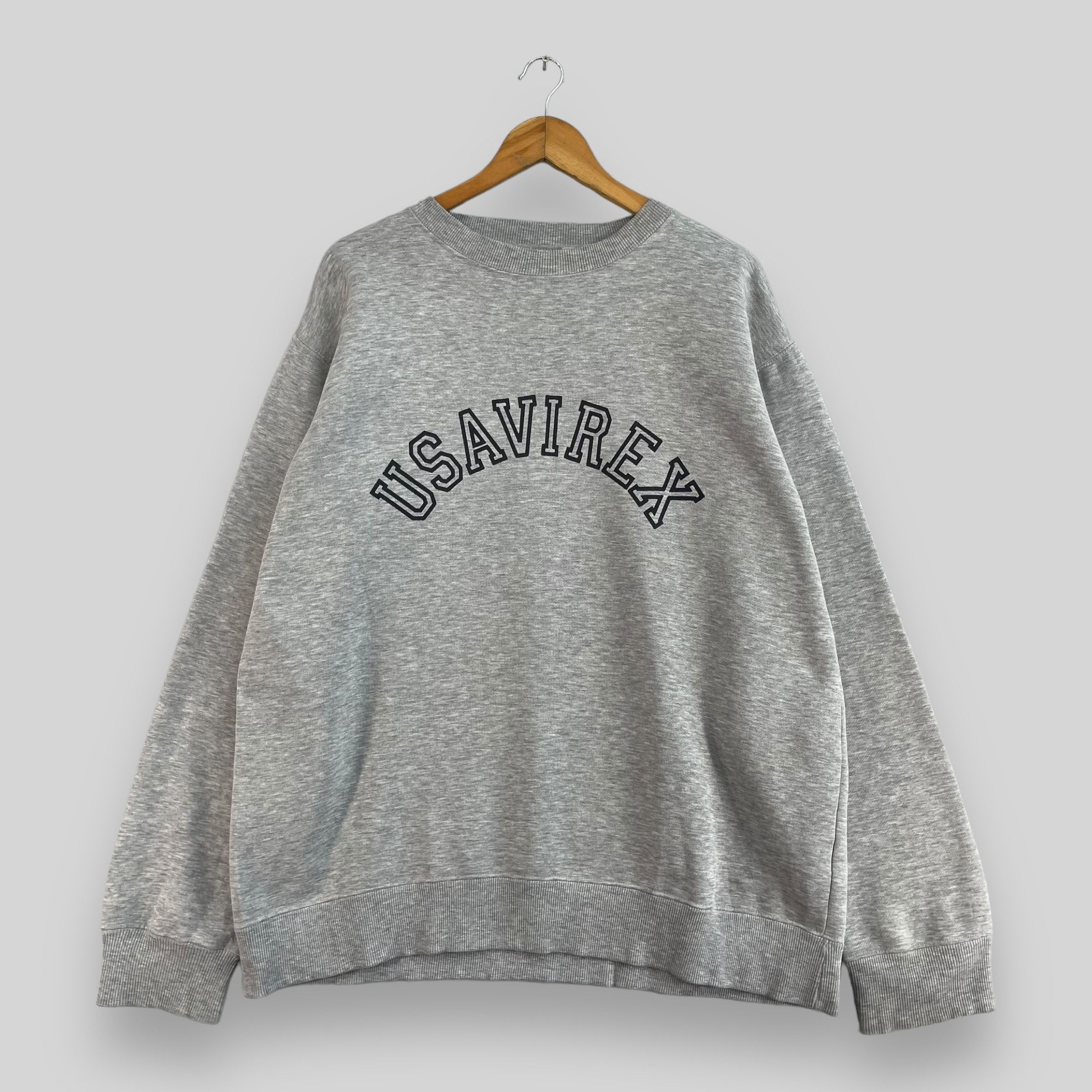 Avirex × Vintage Vintage 90s AVIREX Usaf Spellout Printed Crewneck Sweatshirt Size US XL / EU 56 / 4 - 1 Thumbnail