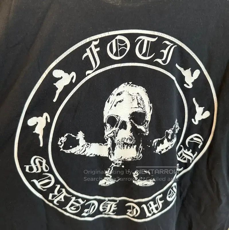 Chrome Hearts Black Cotton Graphic Tee .