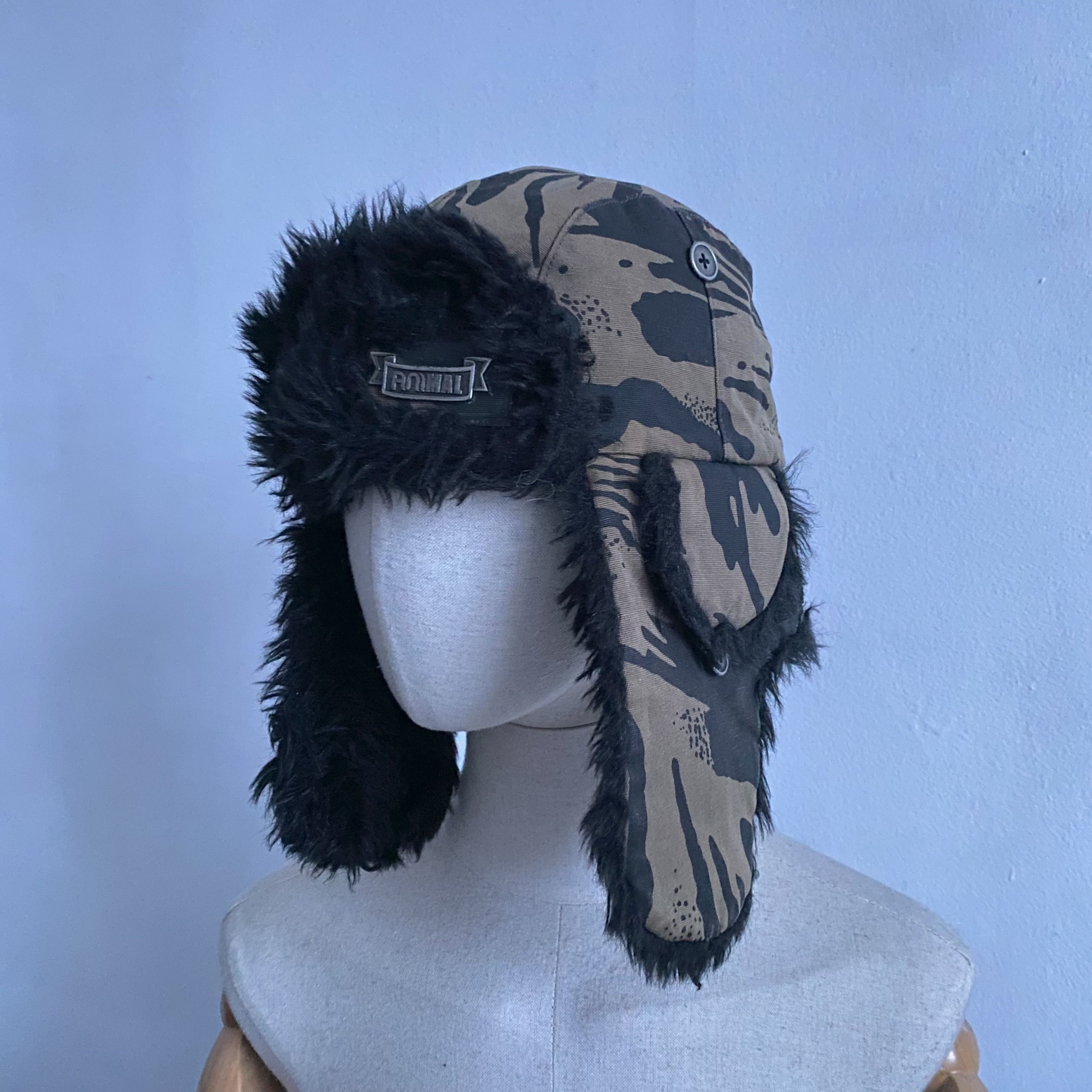 Quiksilver Trapper Surf Ushanka Faux Fur Hat Winter Camouflage Size ONE SIZE - 1 Thumbnail