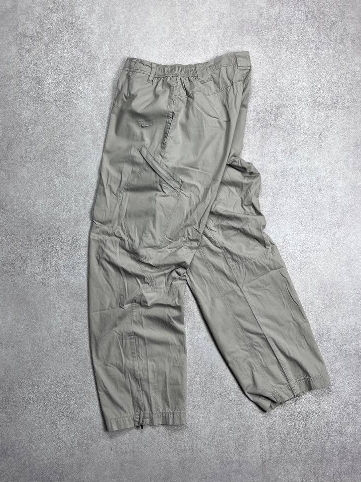Nike × Vintage Vintage Nike Swoosh Baggy Trackpants Y2K L Size US 34 / EU 50 - 2 Thumbnail