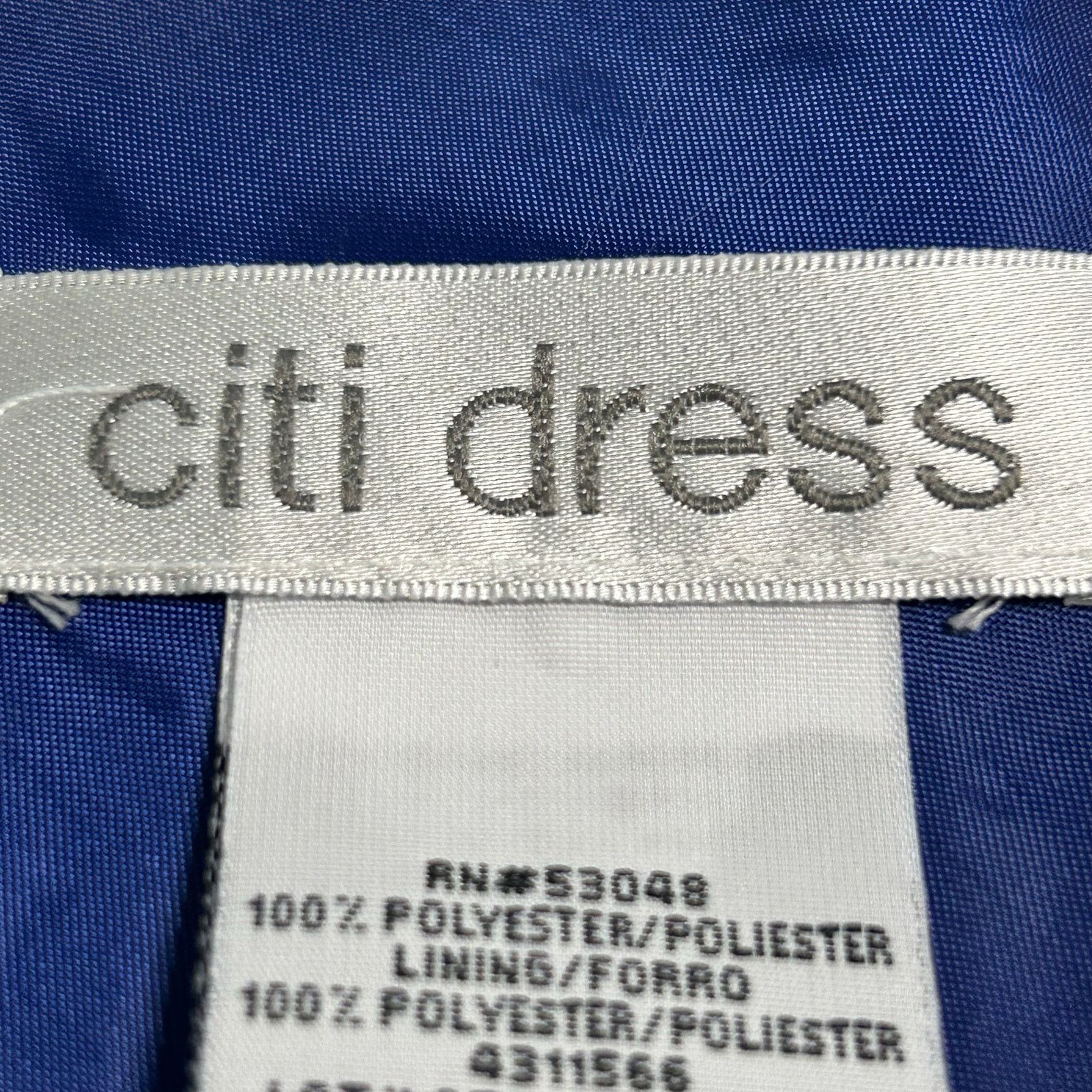 Other Citi Blue Floral Maxi Dress Size 14 Vintage 90s Chiffon Size XL / US 12-14 / IT 48-50 - 7 Thumbnail