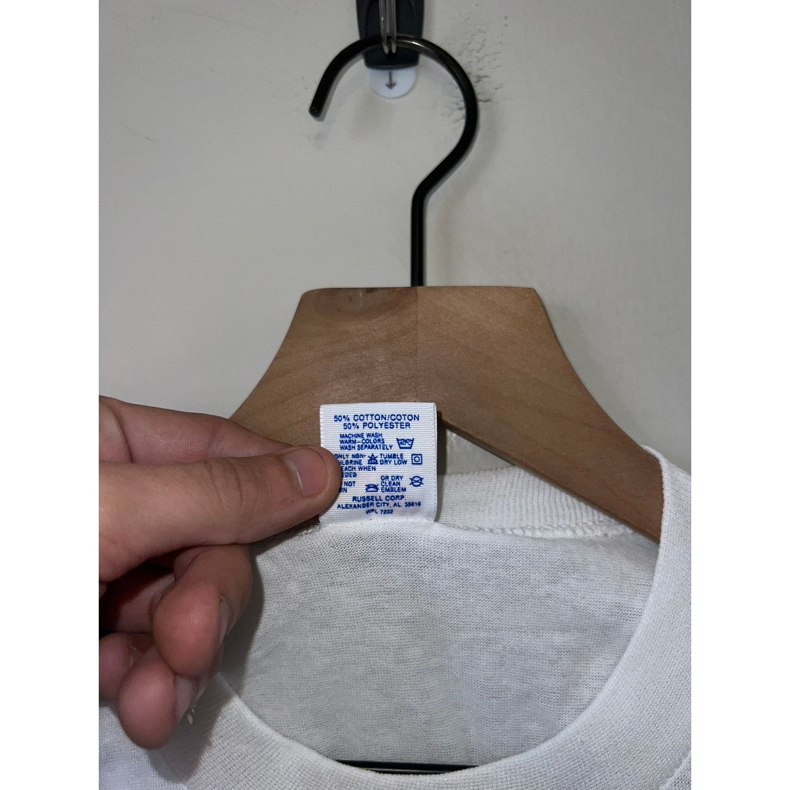 Jerzees Vintage Yellowstone Park Shirt Nature White L Pocket Tee Size US L / EU 52-54 / 3 - 6 Thumbnail